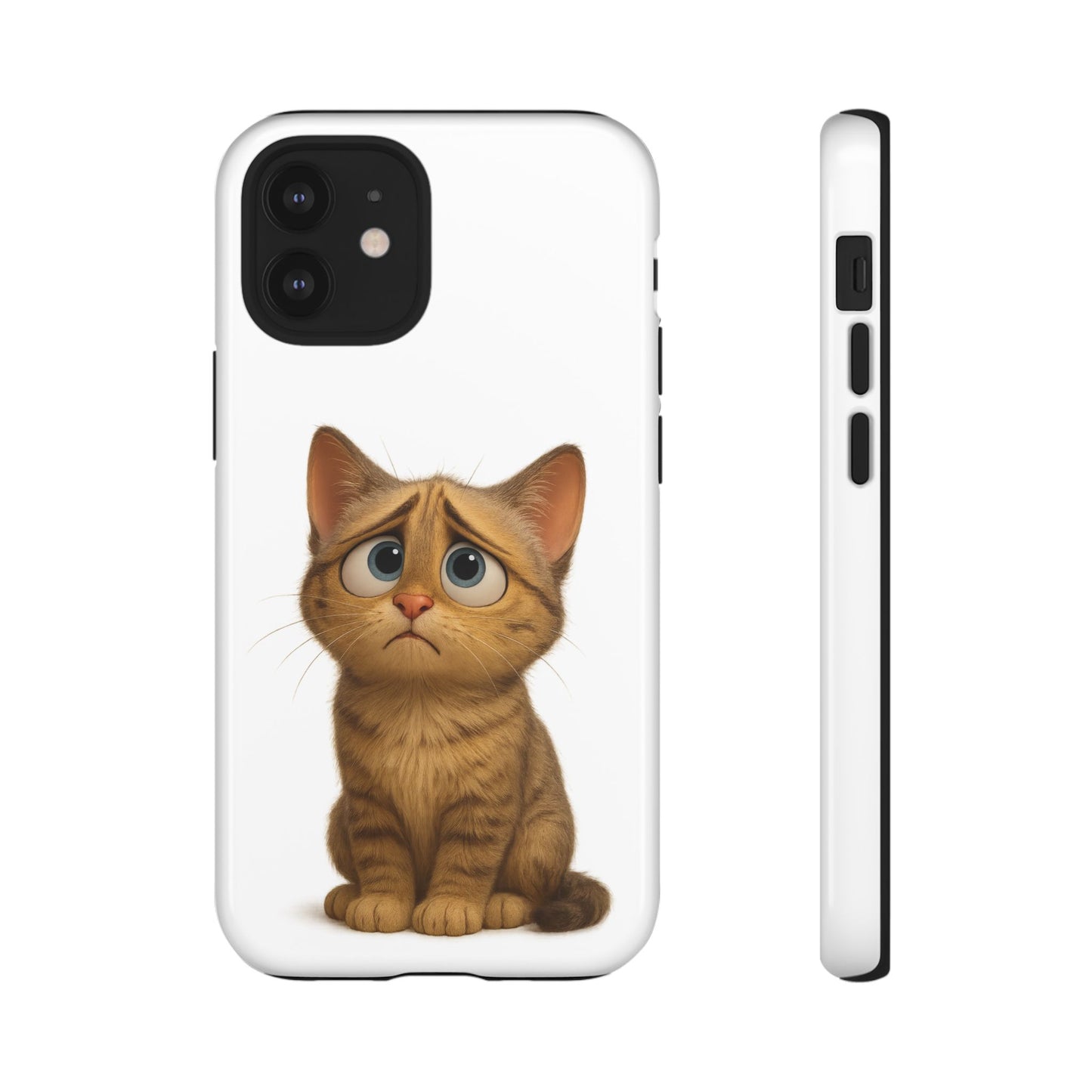 Cute Cat Phone Case, Funny Kitty Case, Animal Lover Gift, Cat Lover Accessory, Unique Cat Design Case, Pet Mom Gift