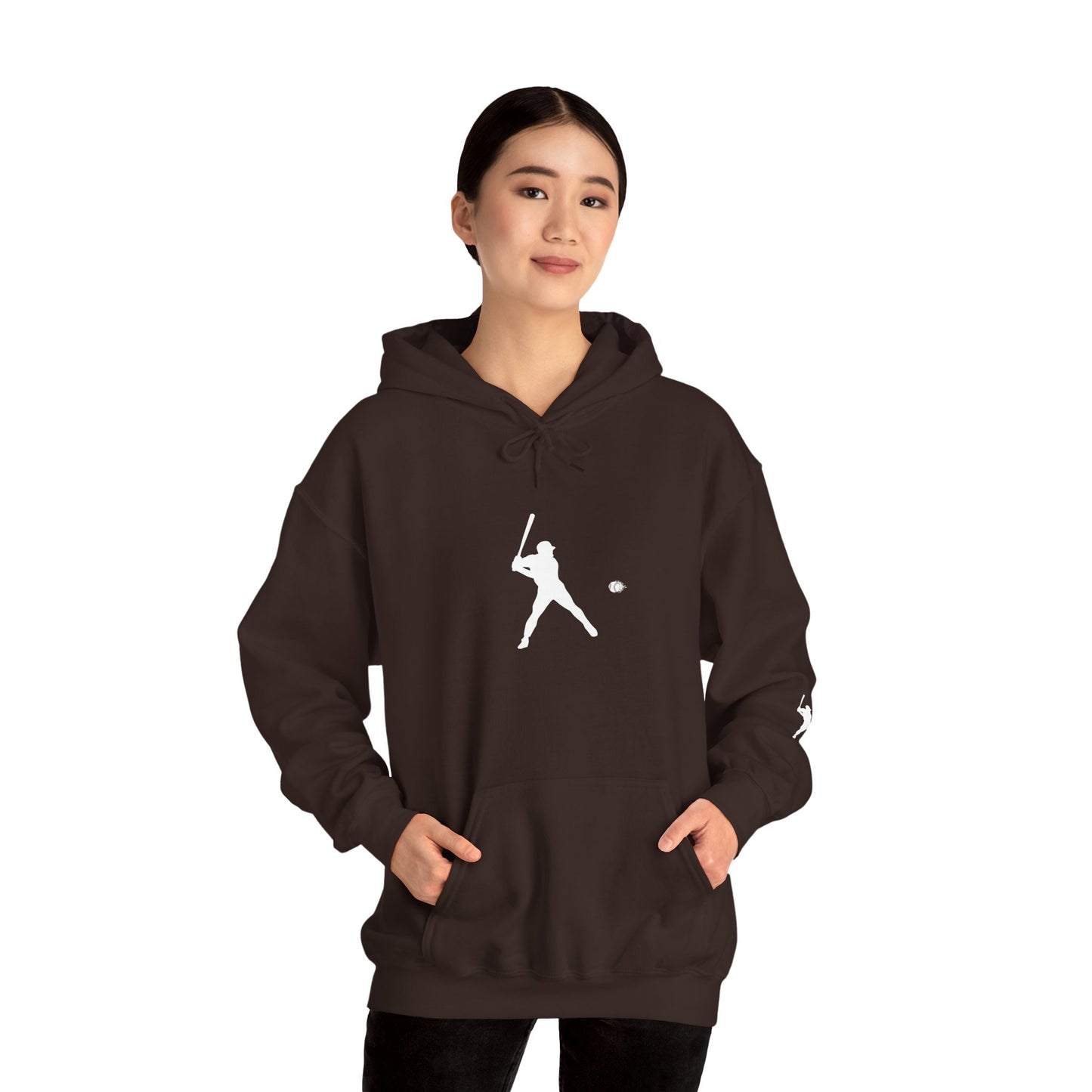 Sporty Unisex Baseball Hooded Sweatshirt, Casual Hoodie for Athletes, Perfect for Gifts, Comfy Streetwear, Ideal for Sports Events, Personal Use