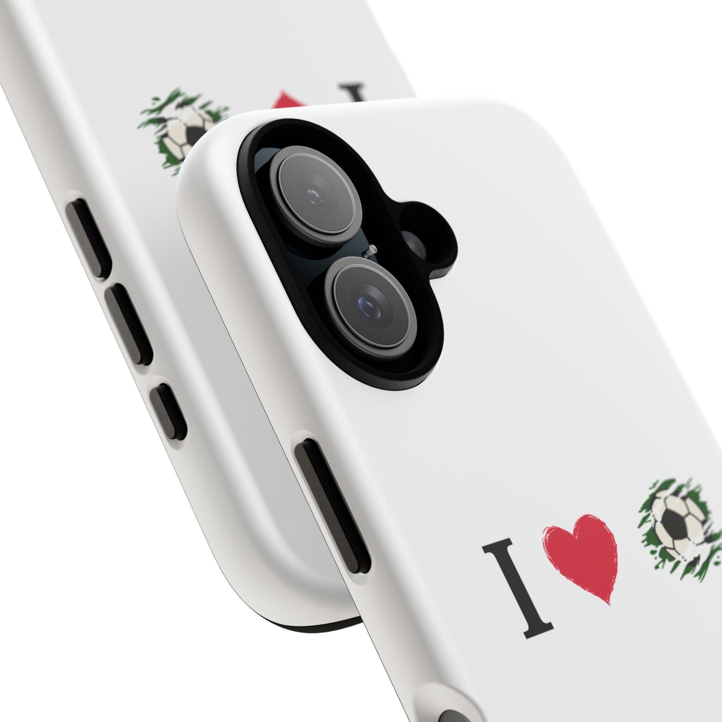 Soccer Phone Case, I Love Soccer, Tough Case Cover, Sporty Phone Accessories, Gift for Soccer Lovers, Unique Soccer Design