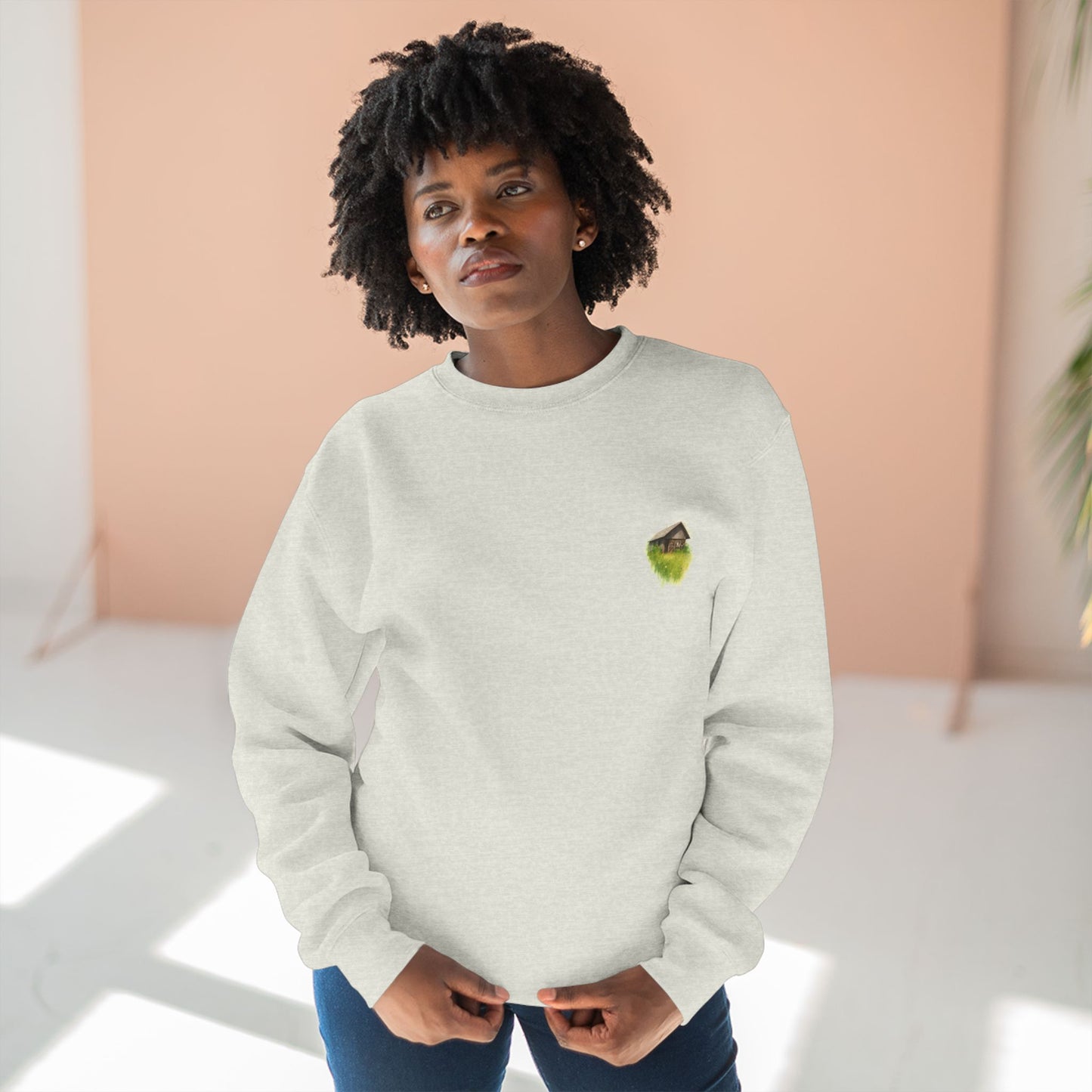 Cozy Art Print Crewneck Sweatshirt: Nature Lover, Graphic Sweater, Unique Gift, Home Decor Apparel, Casual Style