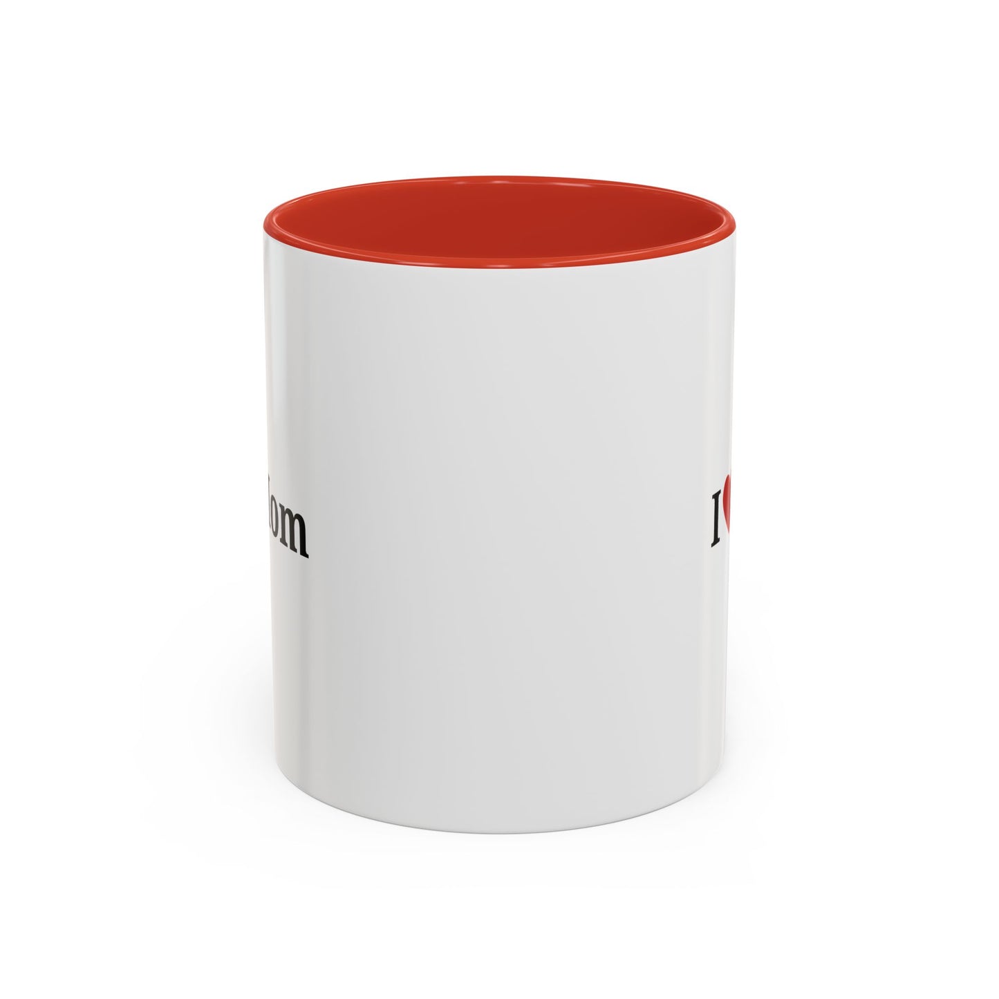 I Love Mom Accent Coffee Mug - Perfect Gift for Mother's Day & Special Occasions