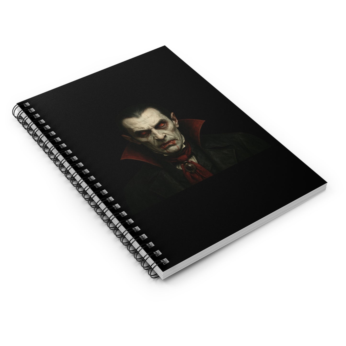 Vampire-Themed Spiral Notebook - Perfect for Writing and Sketching, Halloween Decor, Gift for Horror Fans, Journaling, School Essentials