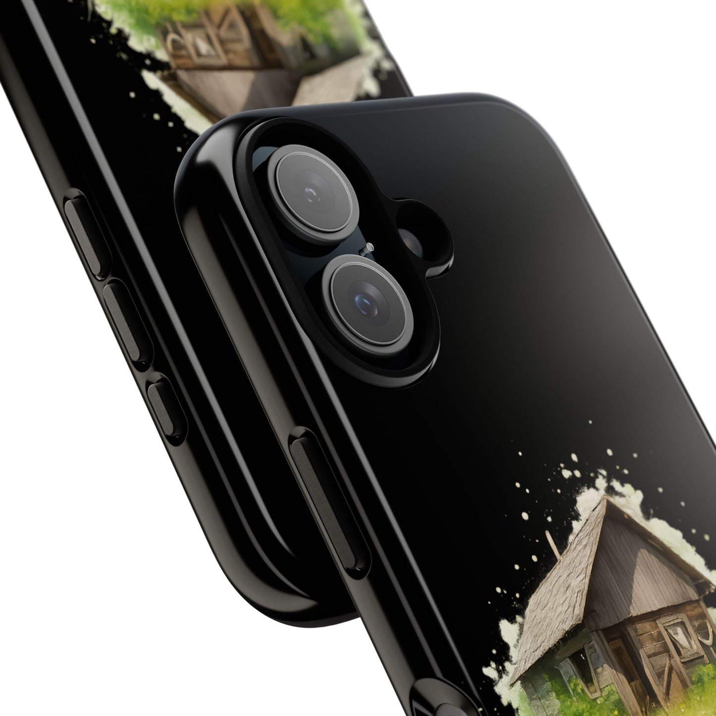 Rustic Farmhouse Phone Case, Cute Cottage Design, Tough Cases for Nature Lovers, Eco-Friendly Gift, Customizable Tech Accessories