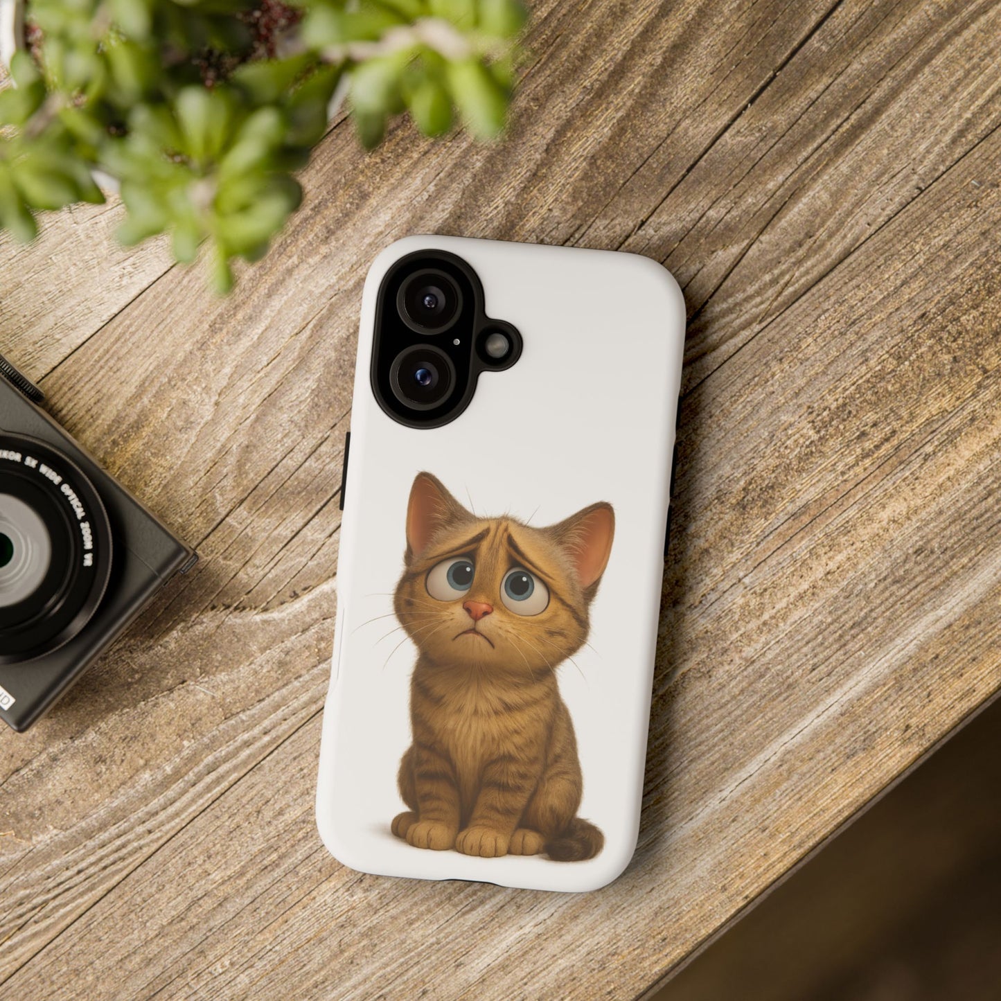 Cute Cat Phone Case, Funny Kitty Case, Animal Lover Gift, Cat Lover Accessory, Unique Cat Design Case, Pet Mom Gift