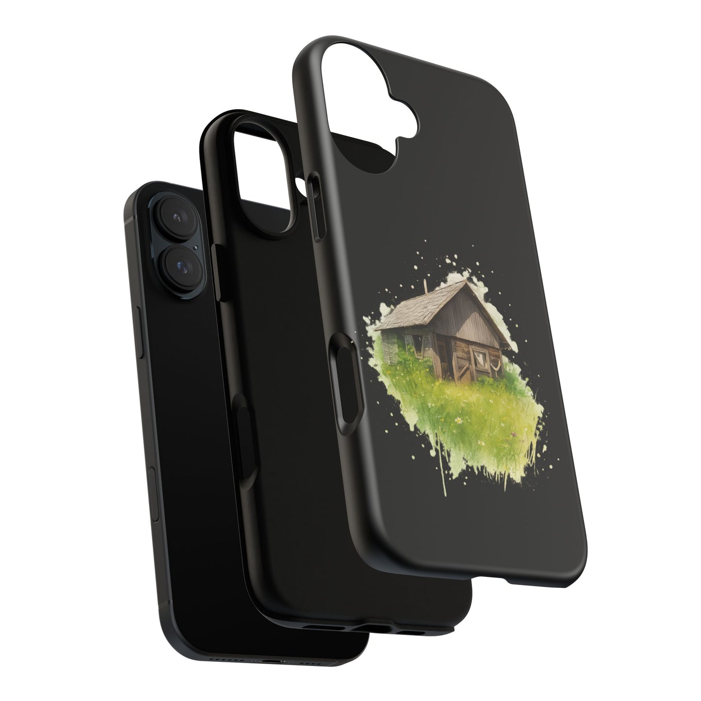 Rustic Farmhouse Phone Case, Cute Cottage Design, Tough Cases for Nature Lovers, Eco-Friendly Gift, Customizable Tech Accessories