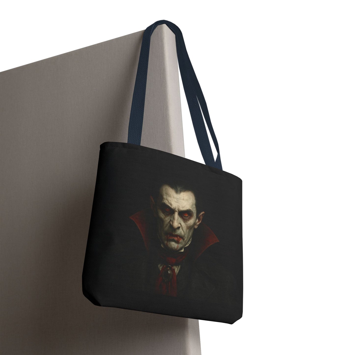 Vampire Haunted Tote Bag, Spooky Shopping Bag, Halloween Accessory, Gothic Style Handbag, Perfect for Halloween Parties, Unisex Tote