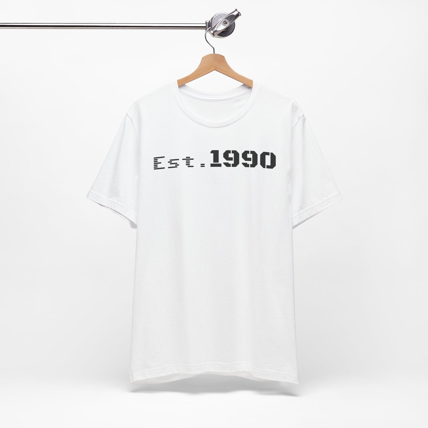 Unisex Est. 1990 Nostalgic Jersey Tee - Perfect Gift, Vintage Style, Retro Fashion, Birthday Celebration, Casual Wear