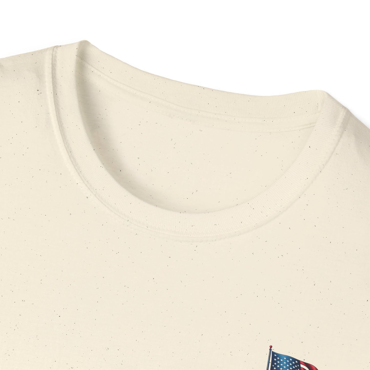 Patriotic Unisex Softstyle T-Shirt, American Flag Tee, USA Pride Shirt, Perfect for Independence Day, Casual Wear
