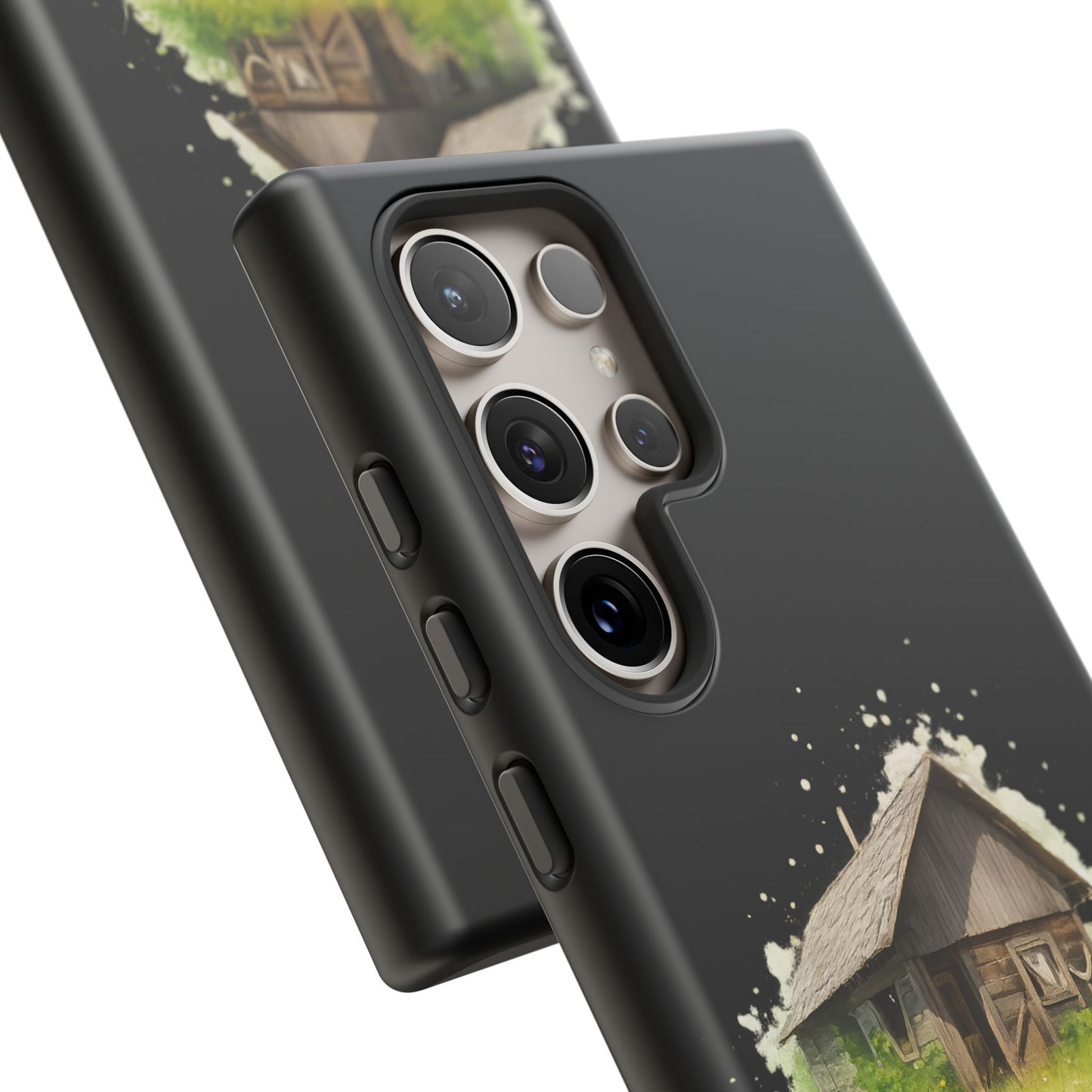 Rustic Farmhouse Phone Case, Cute Cottage Design, Tough Cases for Nature Lovers, Eco-Friendly Gift, Customizable Tech Accessories
