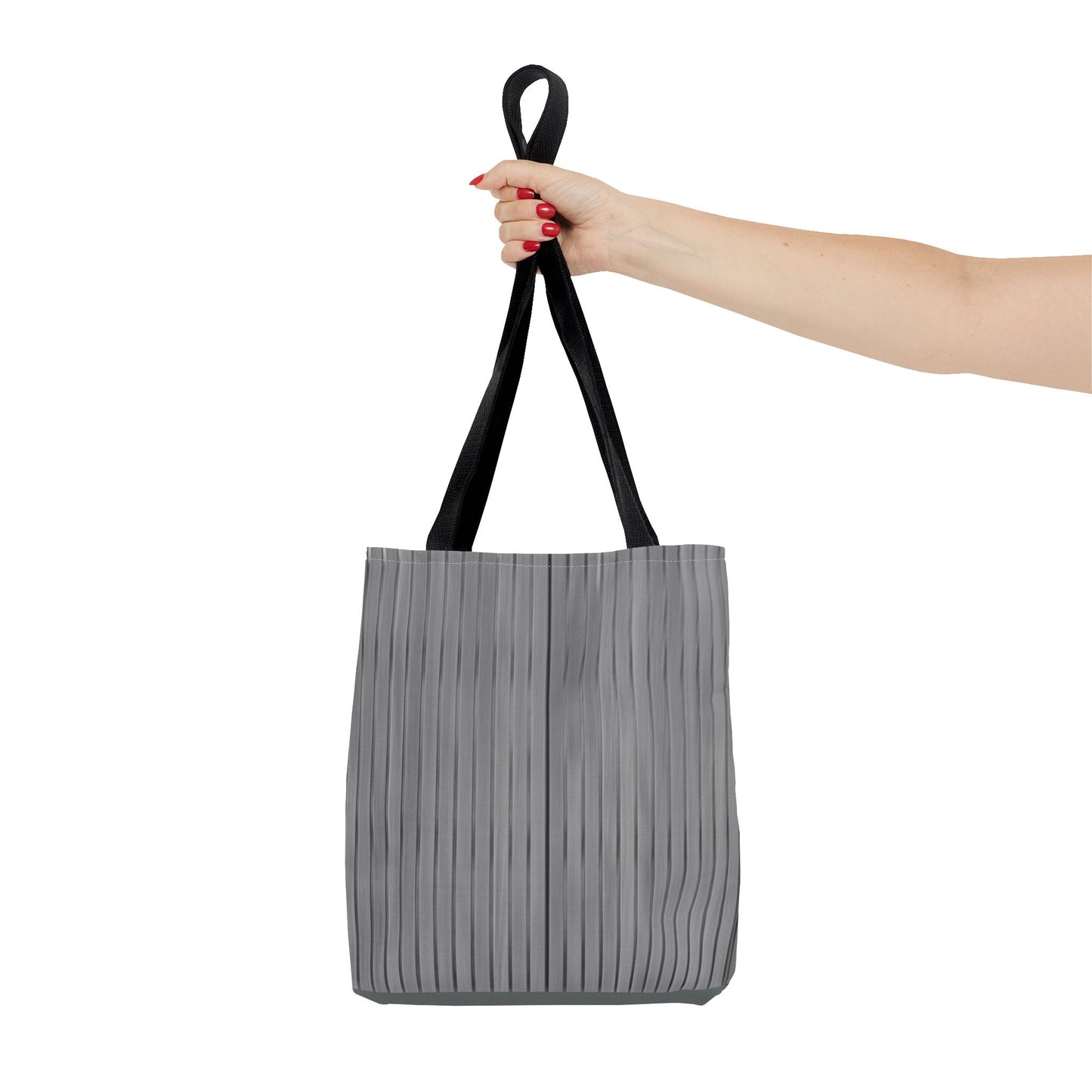 Stylish Gray Striped Tote Bag for Everyday Use