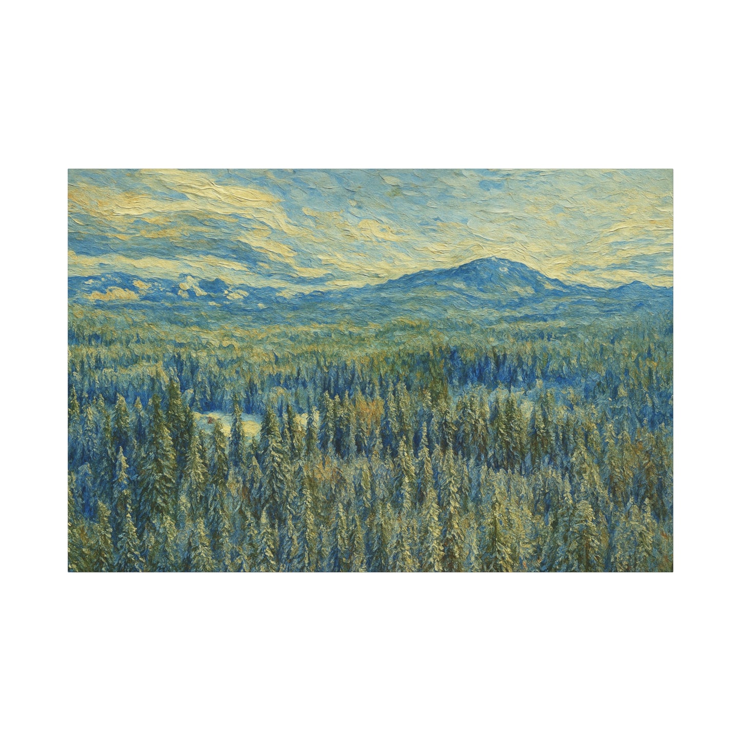 Scenic Landscape Canvas Print, Rustic Home Decor, Wall Art for Nature Lovers, Gift for Art Enthusiasts, Serene Forest Artwork