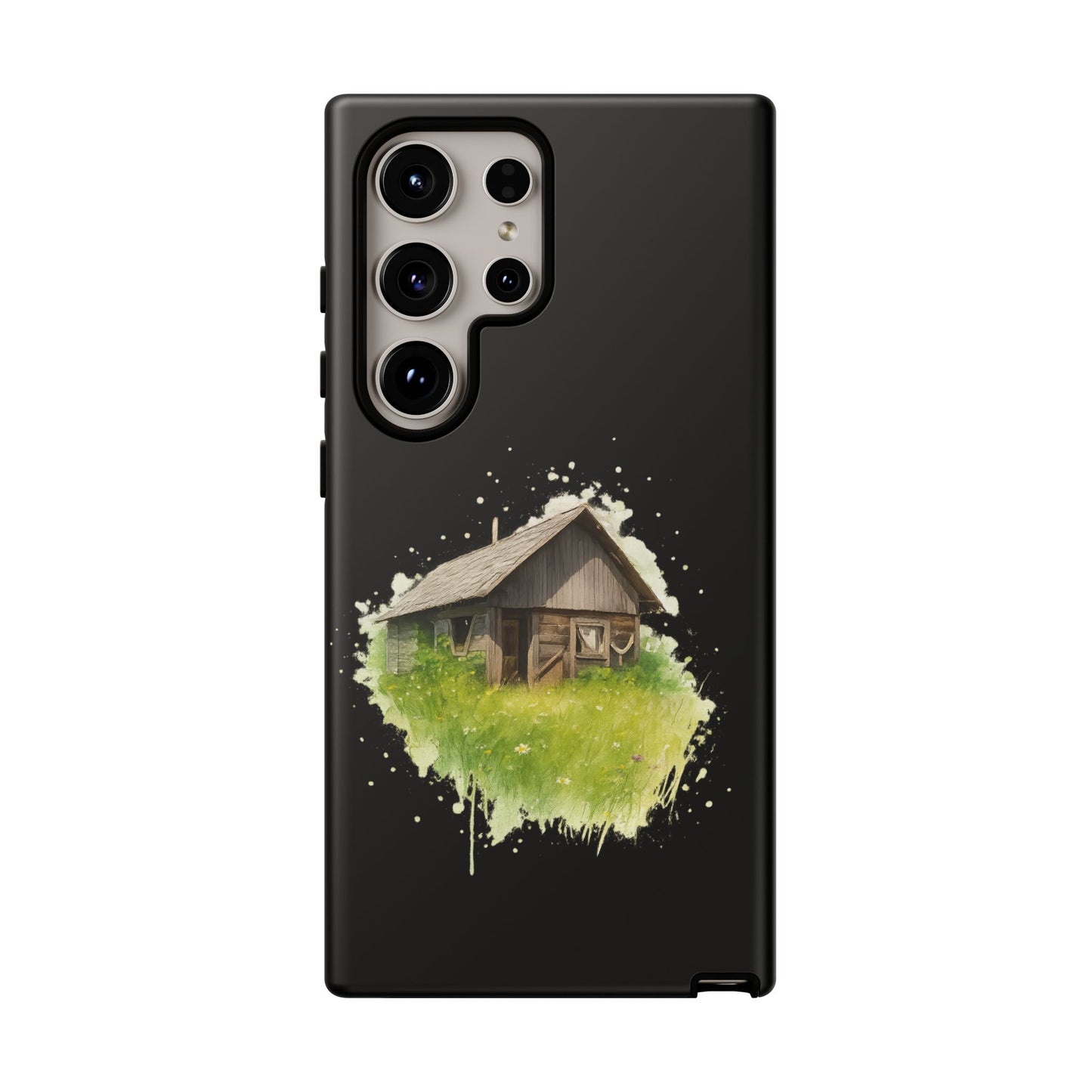 Rustic Farmhouse Phone Case, Cute Cottage Design, Tough Cases for Nature Lovers, Eco-Friendly Gift, Customizable Tech Accessories
