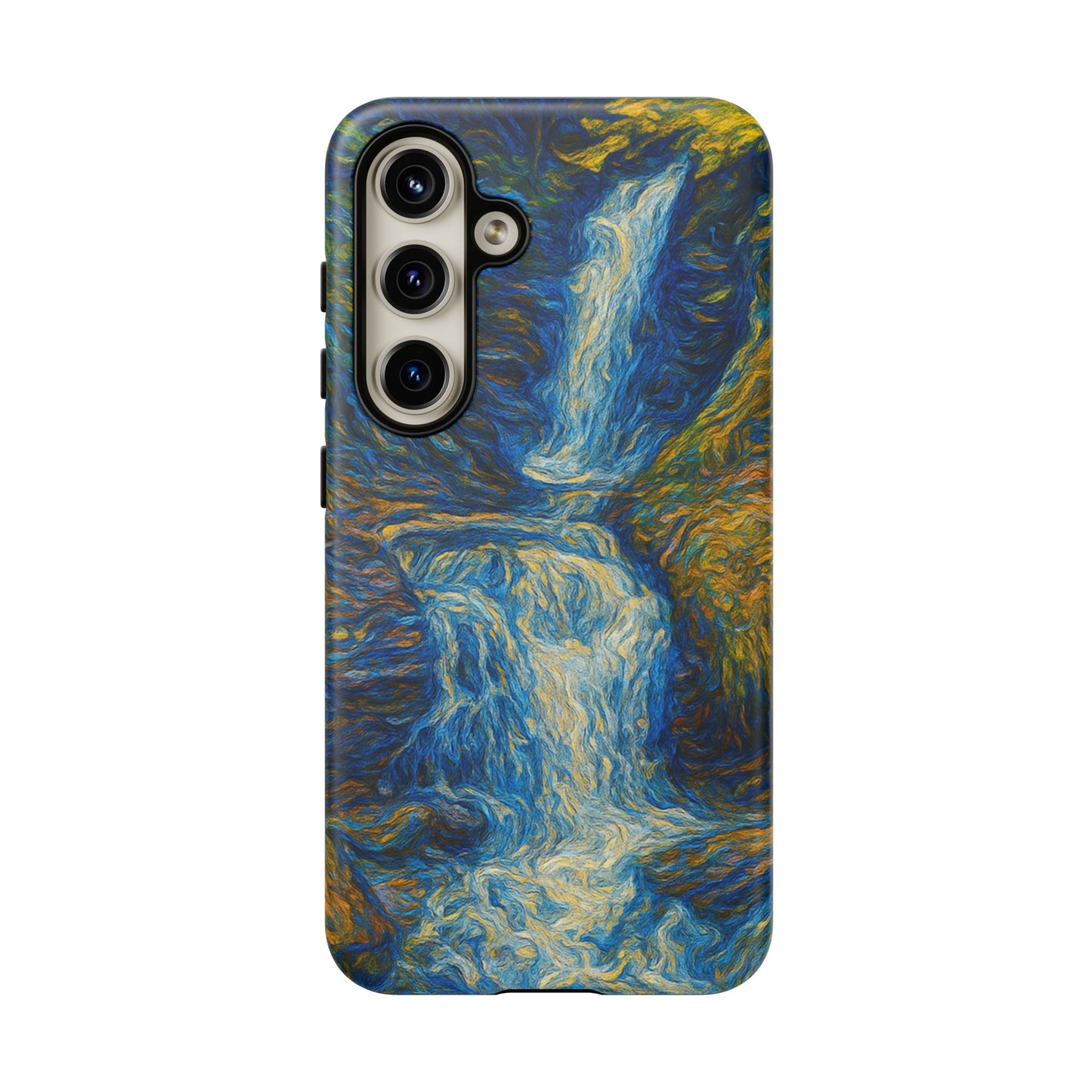 Artistic Phone Case - Waterfall Design, Unique Gift, Phone Accessory, Nature Lover, Original Artwork