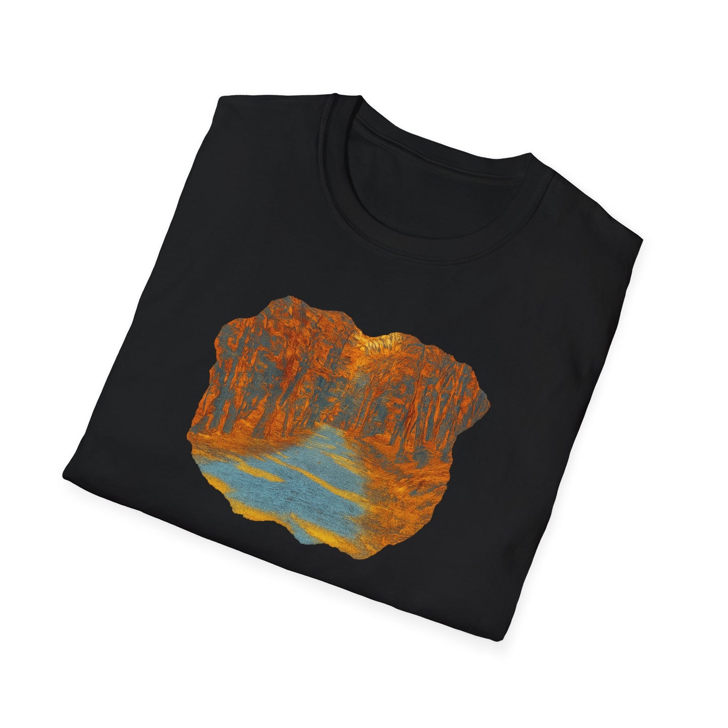 Nature-Inspired Unisex Softstyle T-Shirt, Outdoor Lover Gift, Casual Wear, Ideal for Hiking, Nature Trips, Unique Graphic Tee