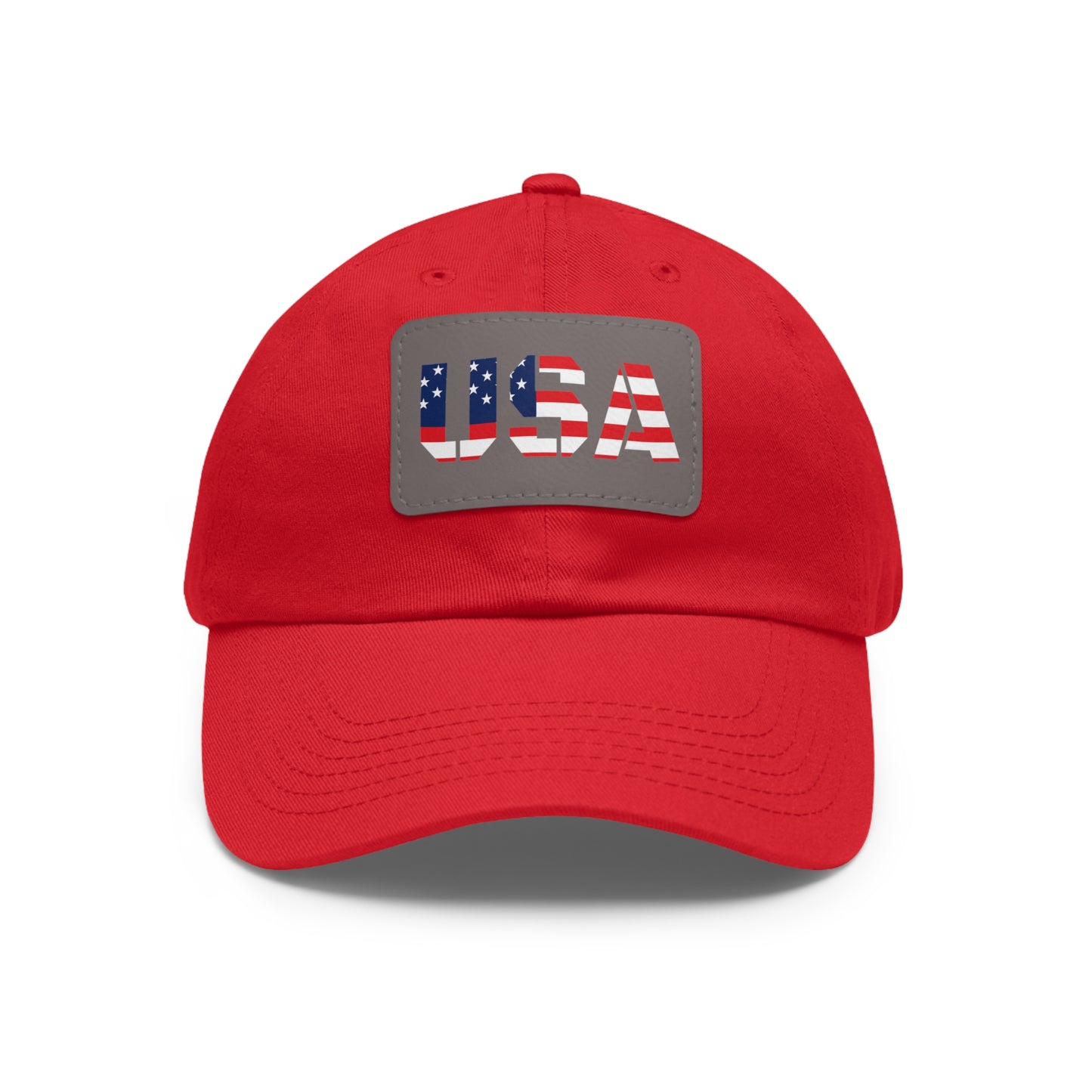 Dad Hat with USA Leather Patch