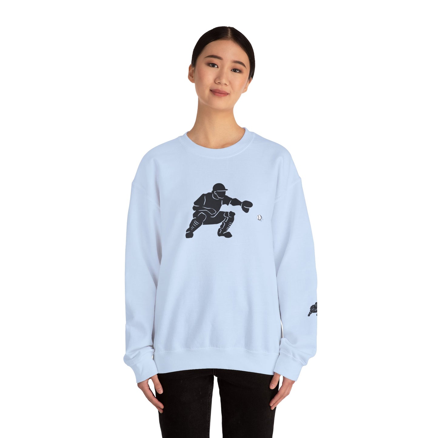 Baseball Catcher Crewneck Sweatshirt | Unisex Sports Apparel | Perfect for Game Days, Gifts, and Casual Wear | Baseball Lover's Gift
