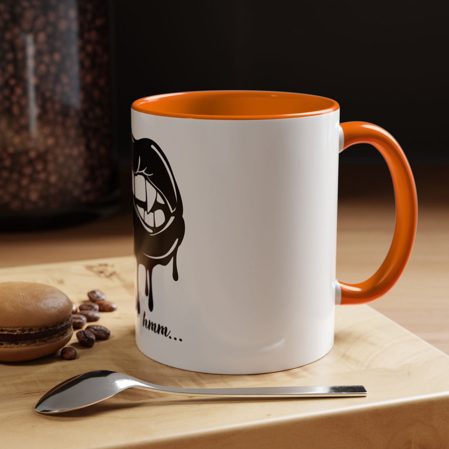 Vampire Lip Accent Coffee Mug - 11oz & 15oz - Unique Halloween Gift