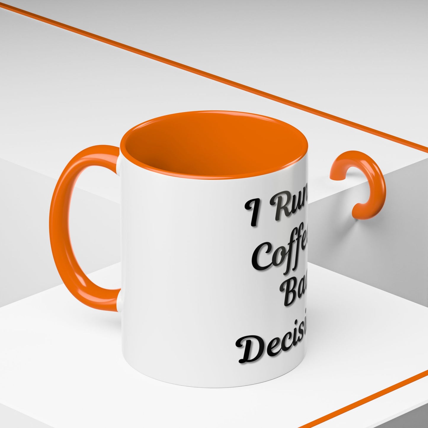 Funny Coffee Mug - "I Run on Coffee & Bad Decisions" - Perfect Gift for Coffee Lovers
