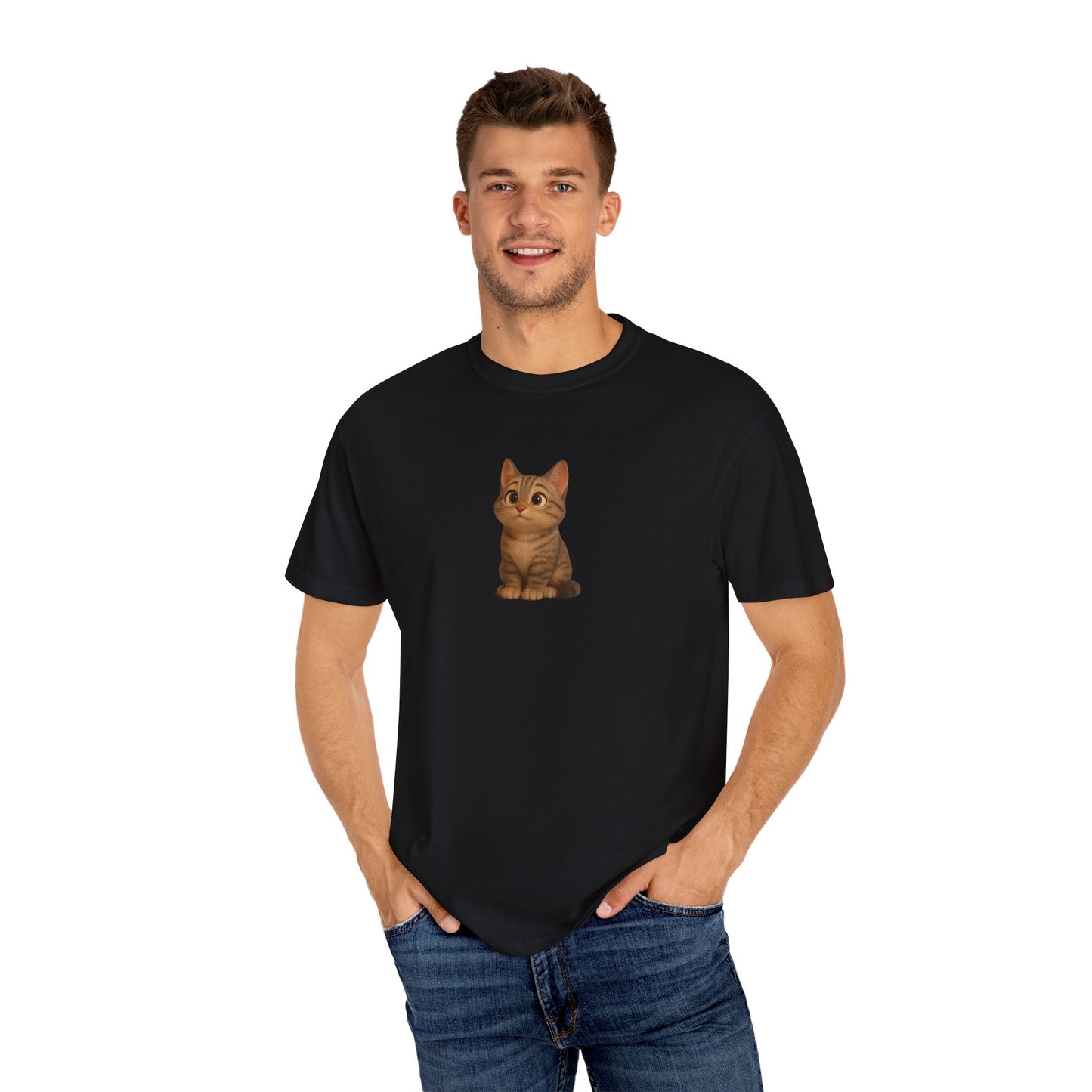 Cute Cat Graphic T-Shirt, Casual Wear, Cat Lover Gift, Everyday Tee, Animal Lover Apparel, Perfect for Birthdays & Holidays