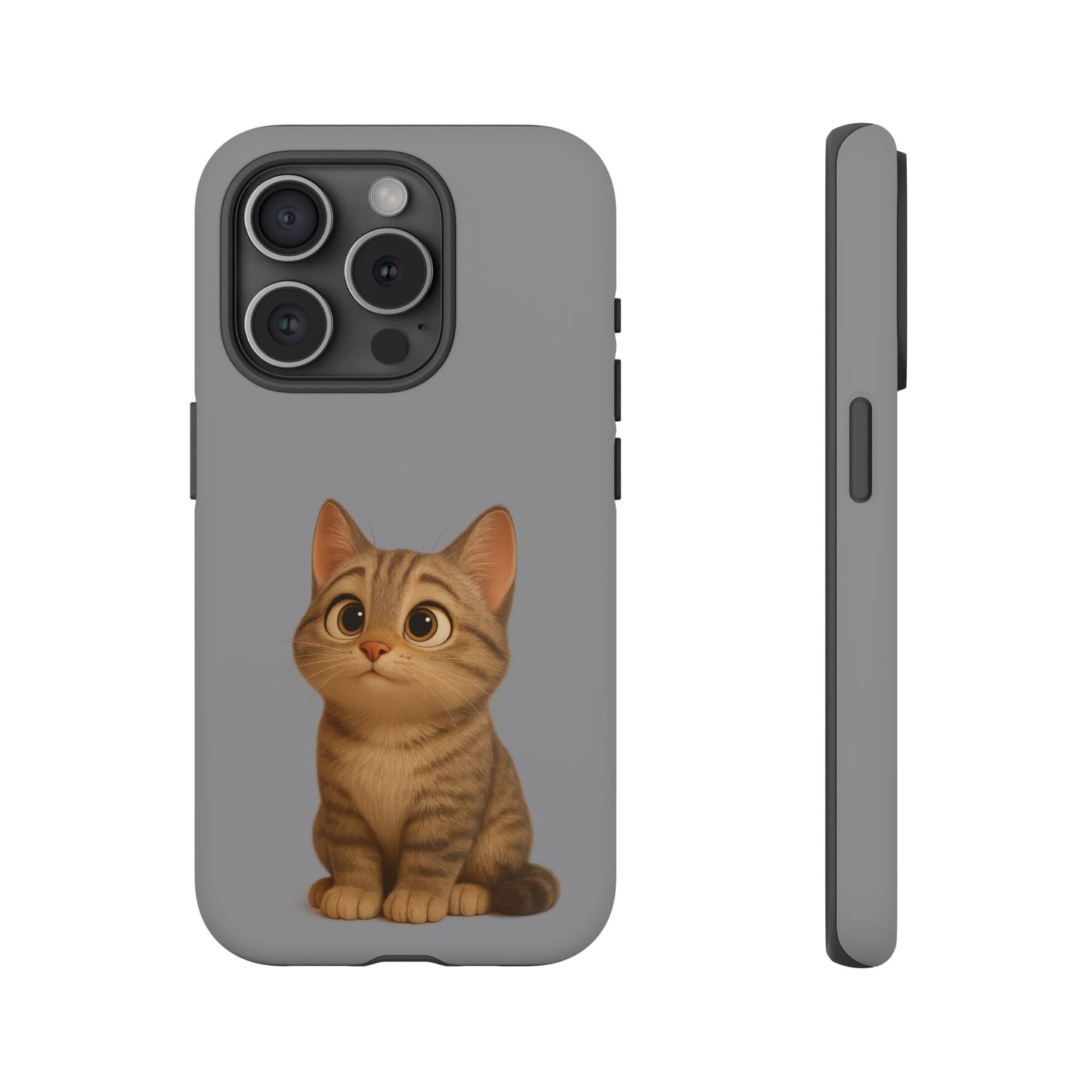 Cute Cat Phone Case, Kawaii Pet Accessory, Gift for Cat Lovers, Animal Phone Cover for Kids, Unique Kitty Design, Birthdays, Holidays