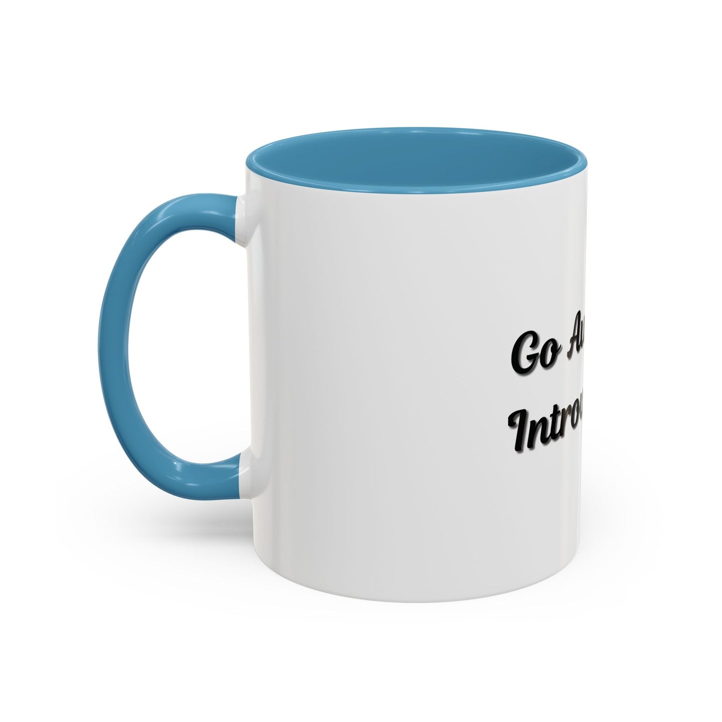 Introvert Coffee Mug - Go Away, I'm Introverting - Black Accent for Relaxing Moments