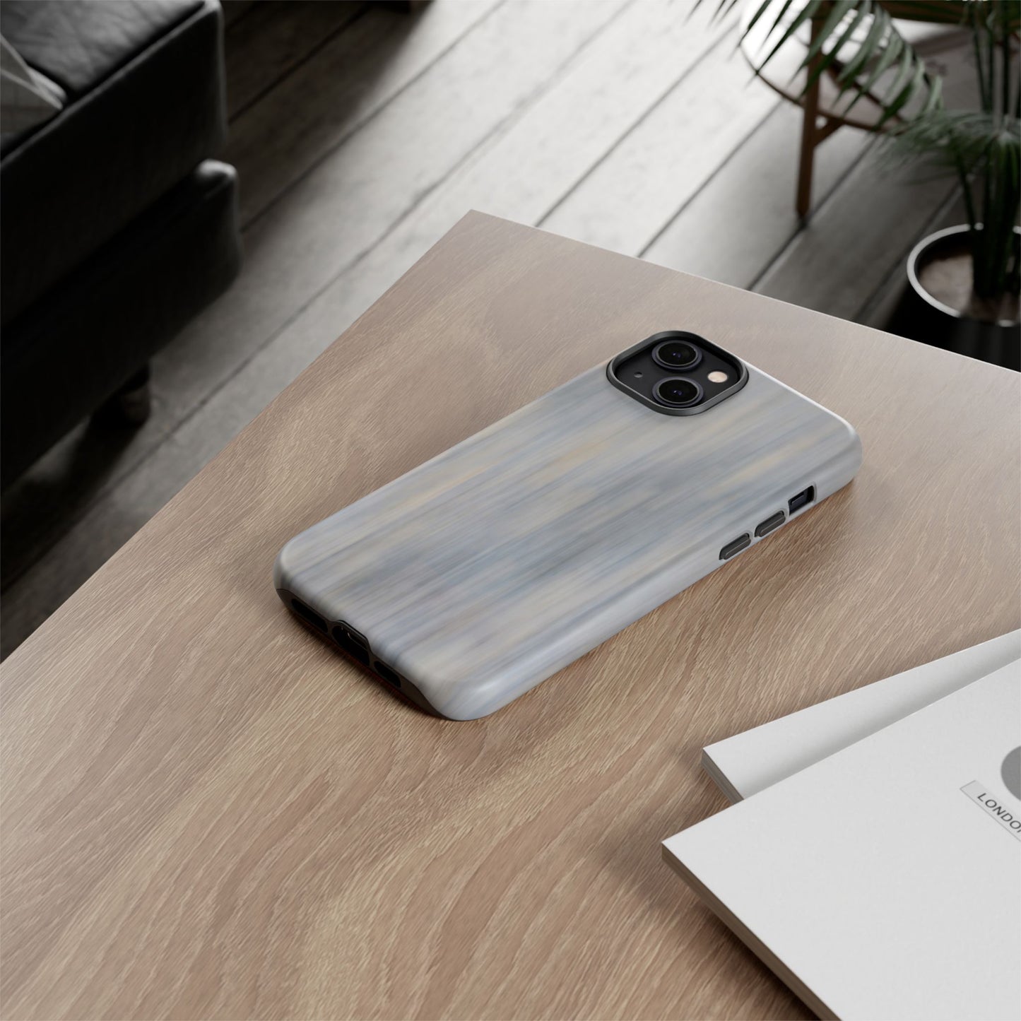 Stylish Tough Phone Case - Durable Protection with Modern Marble Design