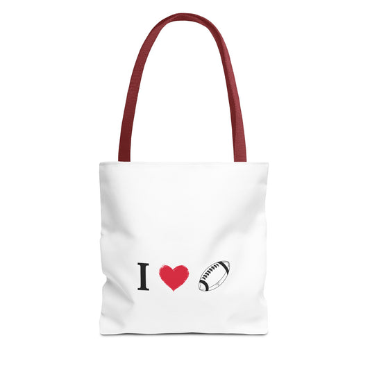 Football Lover's Tote Bag - Perfect for Game Day, Sports Events, Gifts for Fans, Eco-Friendly Carryall, Personal Use, Travel Bag