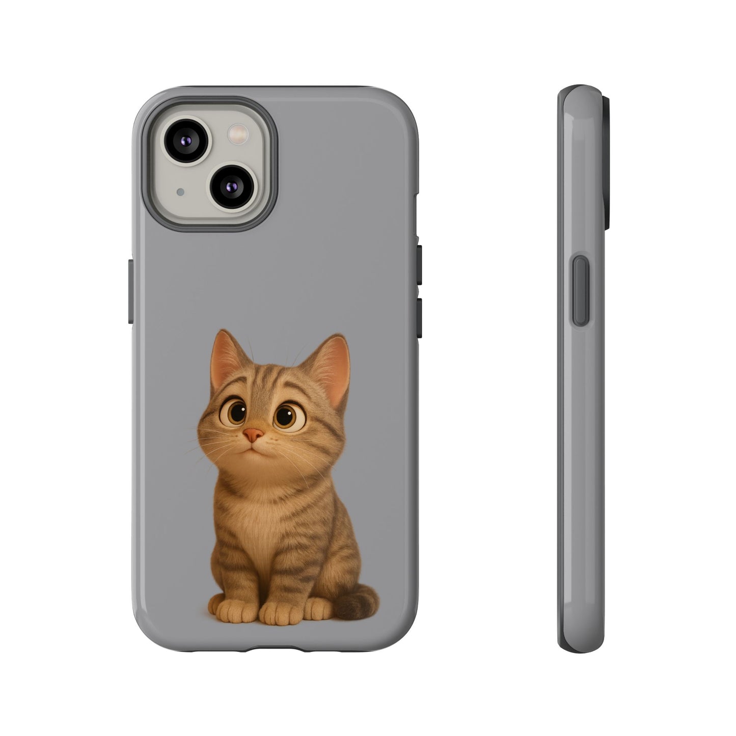 Cute Cat Phone Case, Kawaii Pet Accessory, Gift for Cat Lovers, Animal Phone Cover for Kids, Unique Kitty Design, Birthdays, Holidays