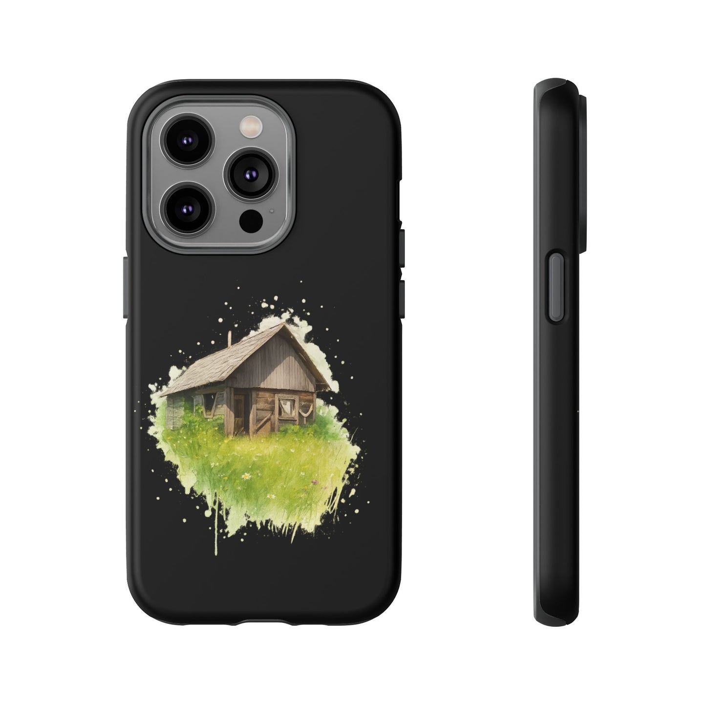 Rustic Farmhouse Phone Case, Cute Cottage Design, Tough Cases for Nature Lovers, Eco-Friendly Gift, Customizable Tech Accessories