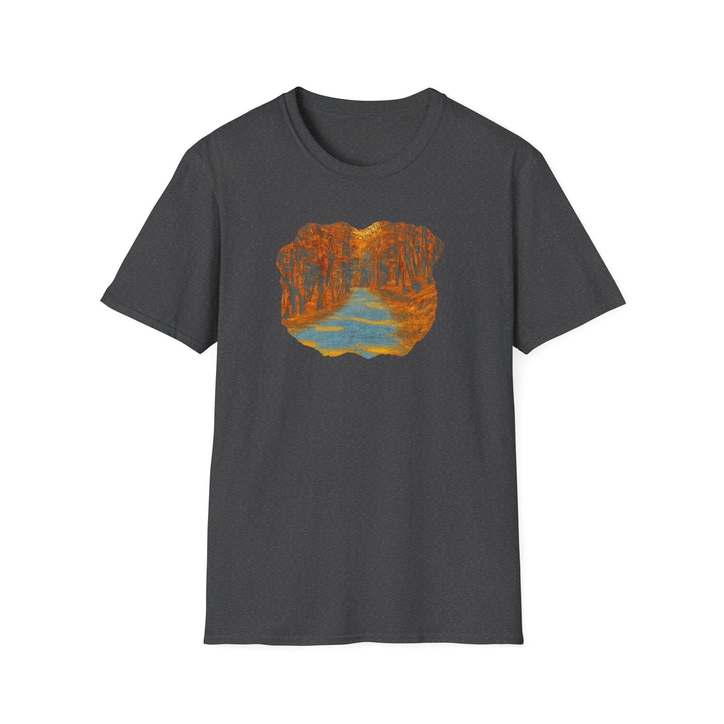 Nature-Inspired Unisex Softstyle T-Shirt, Outdoor Lover Gift, Casual Wear, Ideal for Hiking, Nature Trips, Unique Graphic Tee