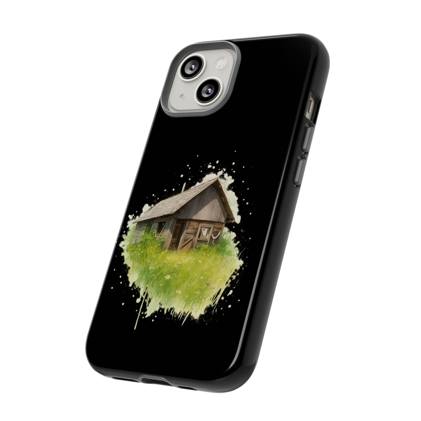 Rustic Farmhouse Phone Case, Cute Cottage Design, Tough Cases for Nature Lovers, Eco-Friendly Gift, Customizable Tech Accessories
