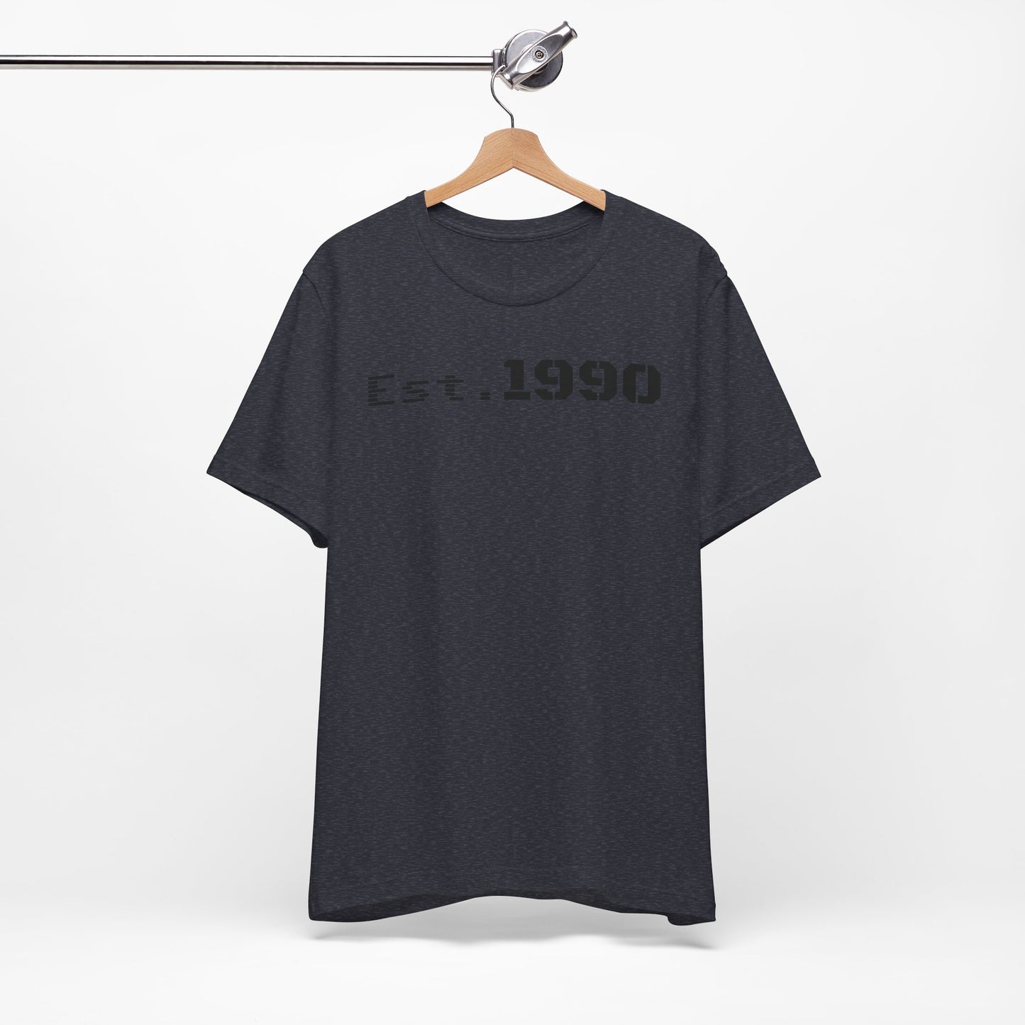 Unisex Est. 1990 Nostalgic Jersey Tee - Perfect Gift, Vintage Style, Retro Fashion, Birthday Celebration, Casual Wear