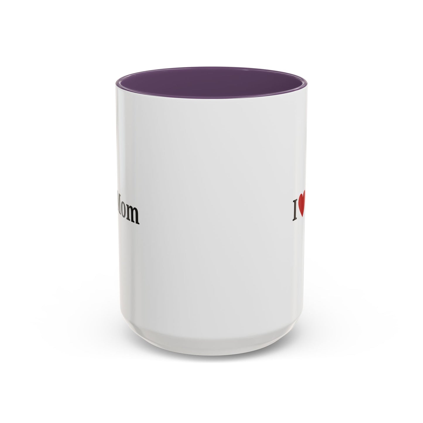 I Love Mom Accent Coffee Mug - Perfect Gift for Mother's Day & Special Occasions