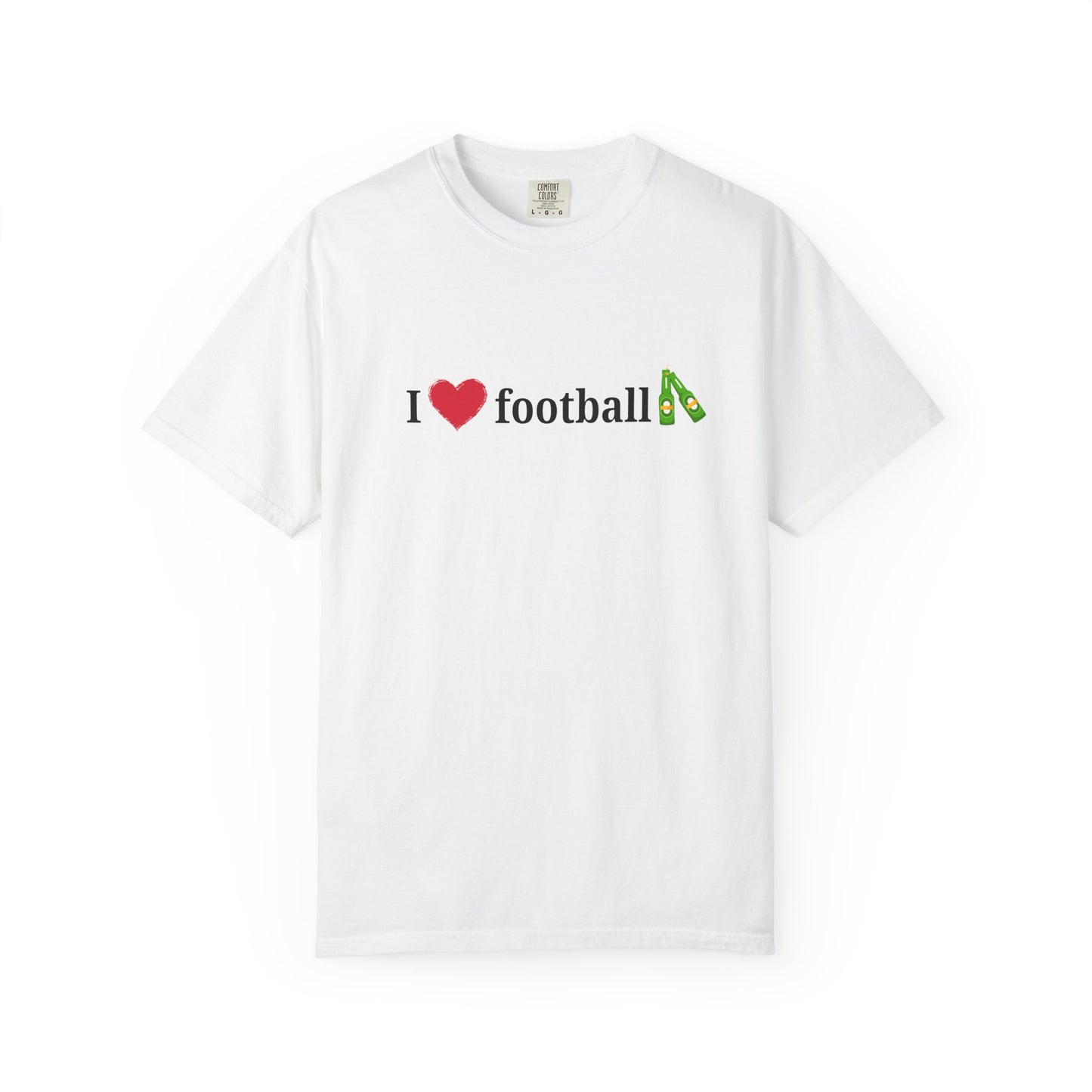 Unisex Football Love Tee - Casual Cotton T-Shirt, Gift for Sports Fans, Comfortable Daily Wear, Perfect for Game Days, Fun Summer Outfits