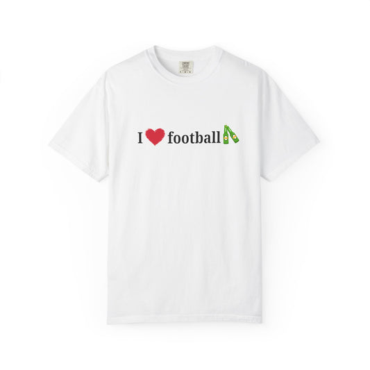 Unisex Football Love Tee - Casual Cotton T-Shirt, Gift for Sports Fans, Comfortable Daily Wear, Perfect for Game Days, Fun Summer Outfits