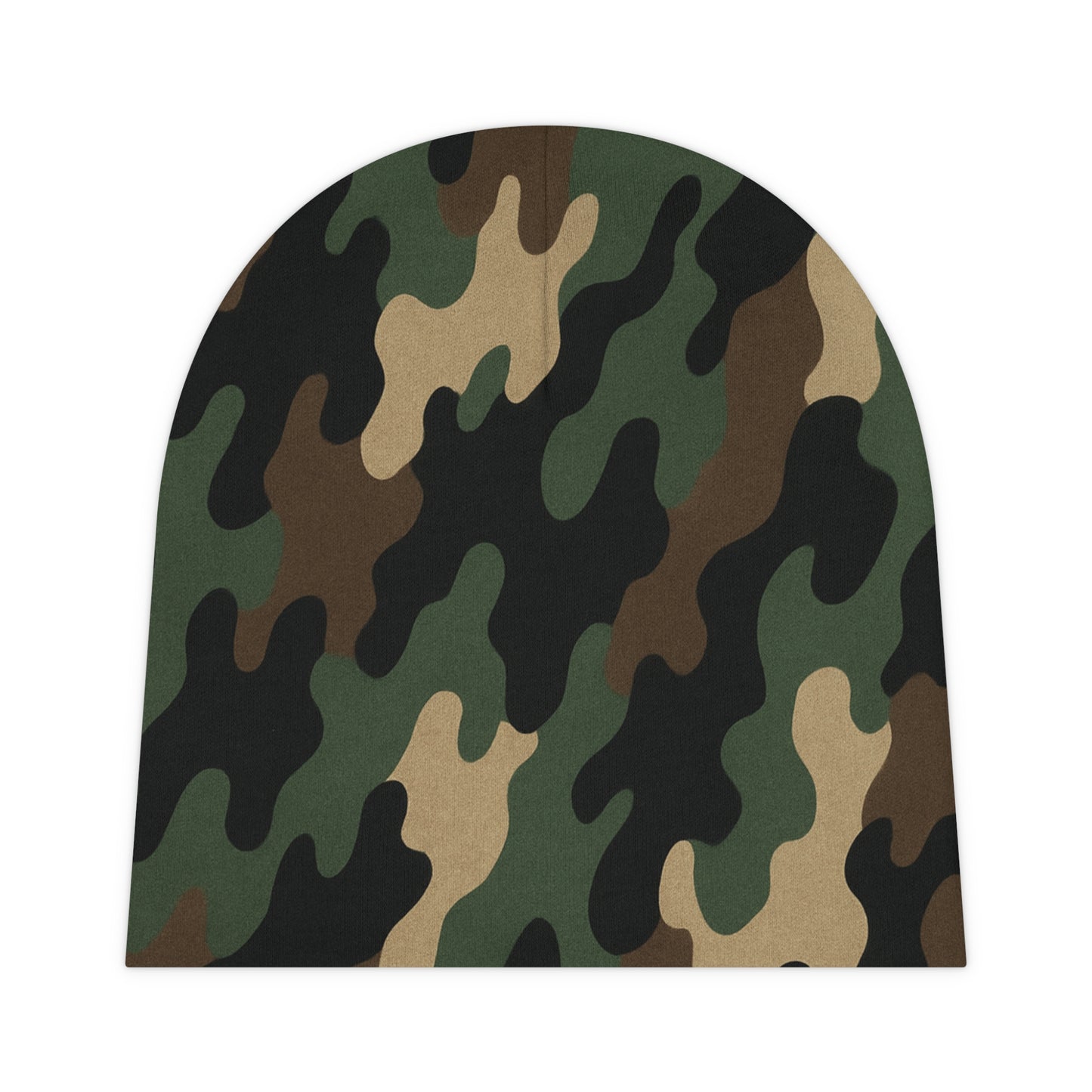 Camo Baby Beanie, Stylish Infant Hat, Outdoor Baby Accessory, Perfect for Baby Showers or Birthdays, Trendy Newborn Fashion