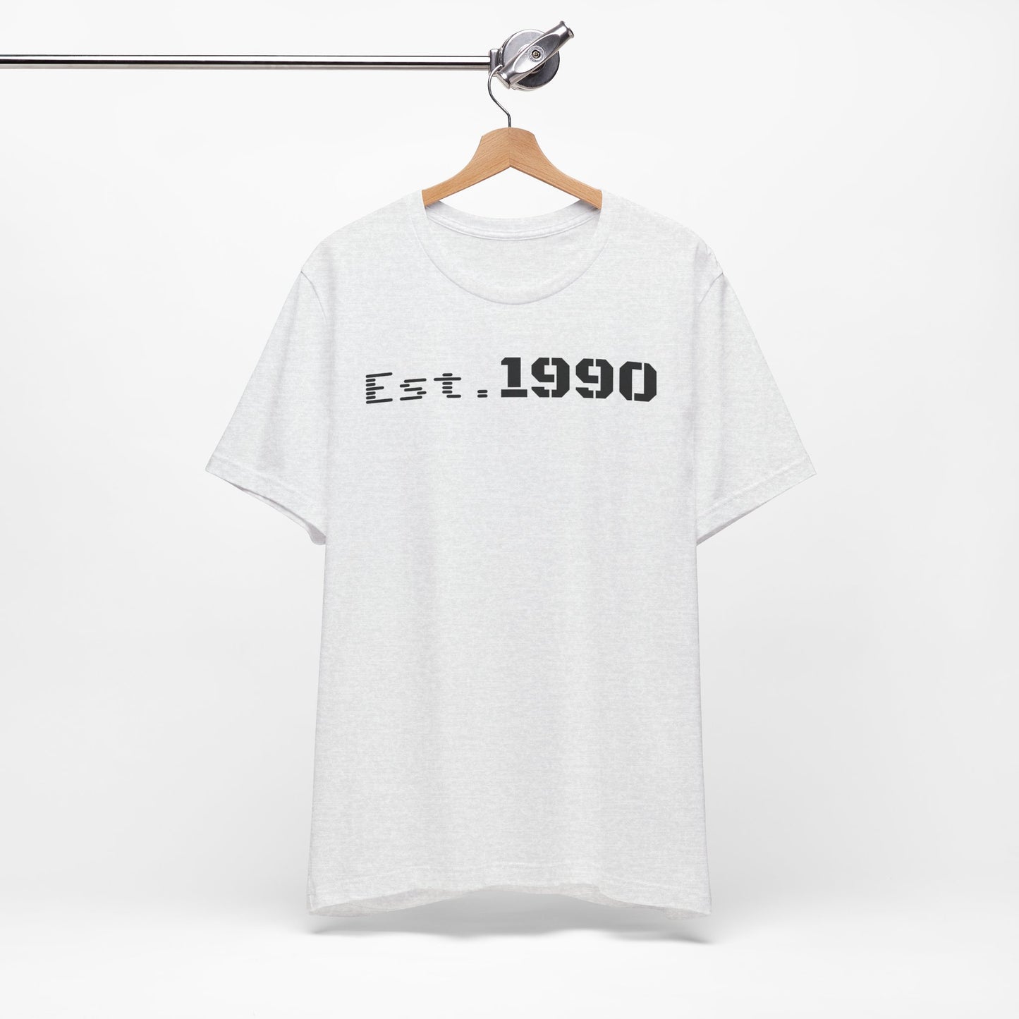 Unisex Est. 1990 Nostalgic Jersey Tee - Perfect Gift, Vintage Style, Retro Fashion, Birthday Celebration, Casual Wear