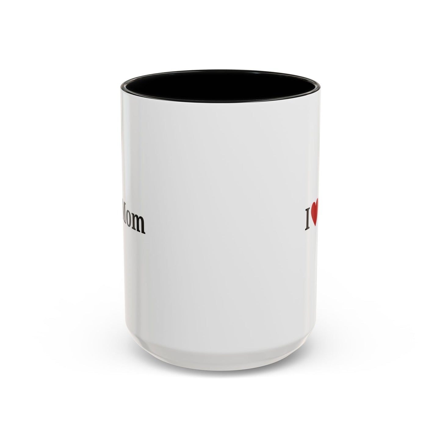 I Love Mom Accent Coffee Mug - Perfect Gift for Mother's Day & Special Occasions