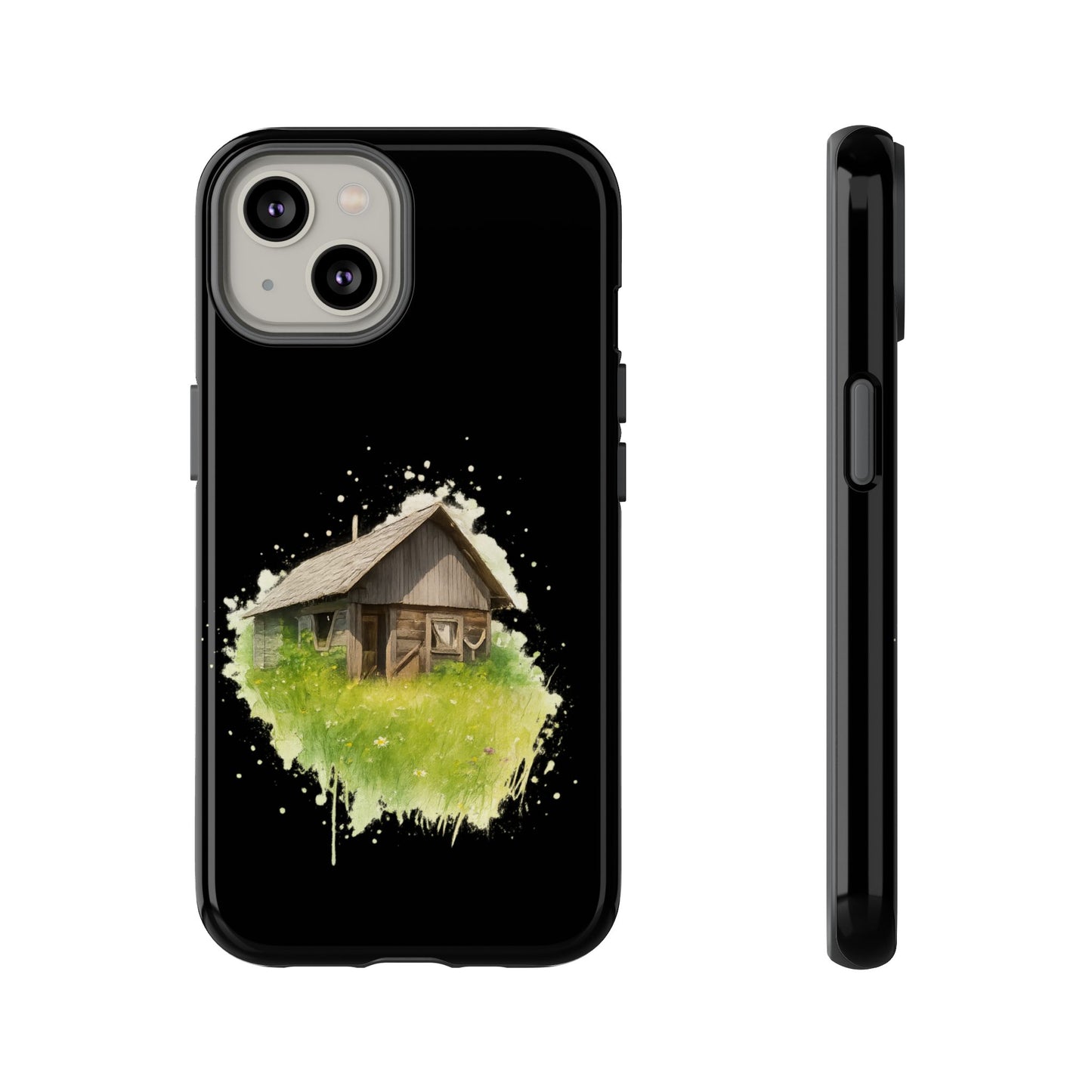 Rustic Farmhouse Phone Case, Cute Cottage Design, Tough Cases for Nature Lovers, Eco-Friendly Gift, Customizable Tech Accessories