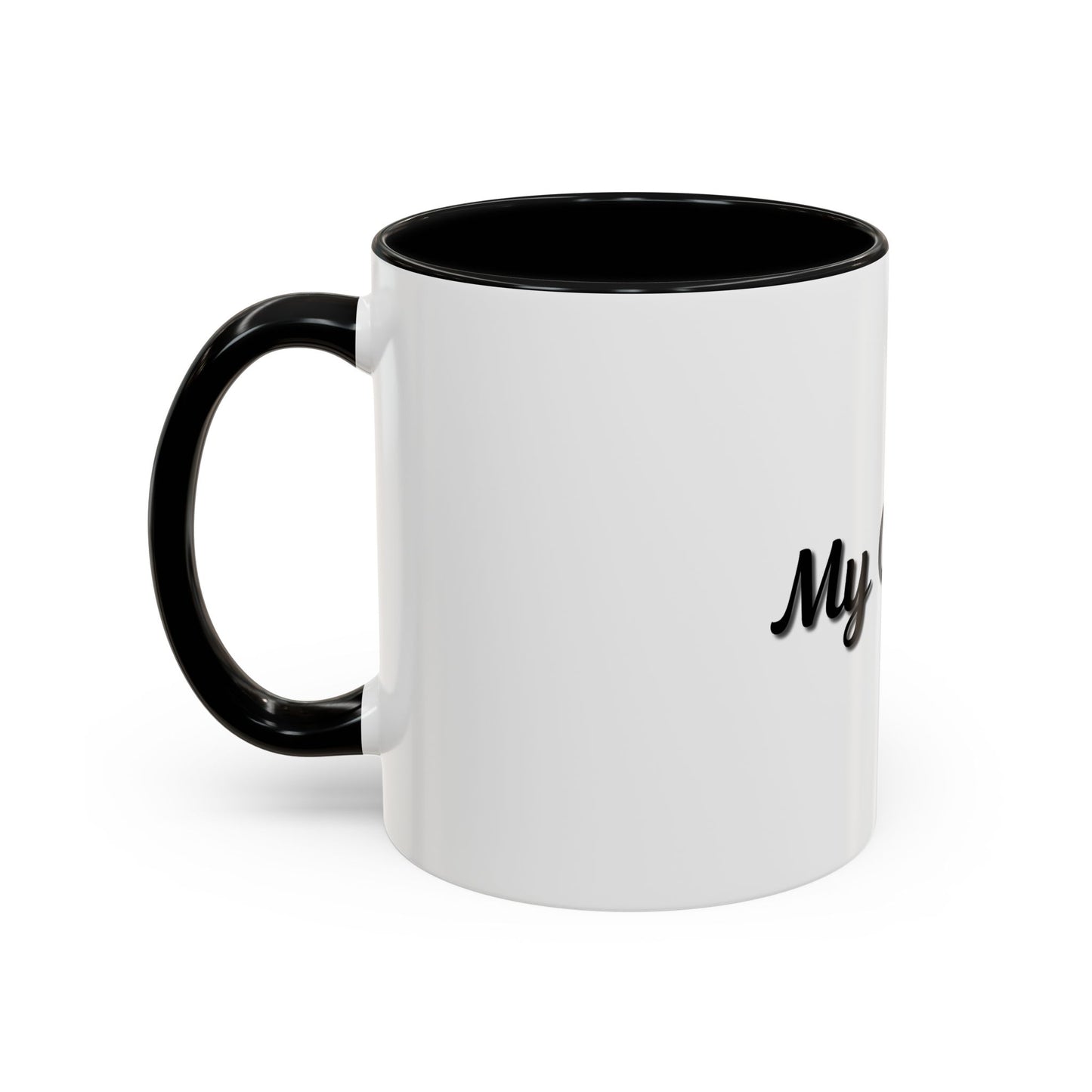 Personalized My Coffee Accent Mug - 11oz & 15oz Coffee Cups for Coffee Lovers