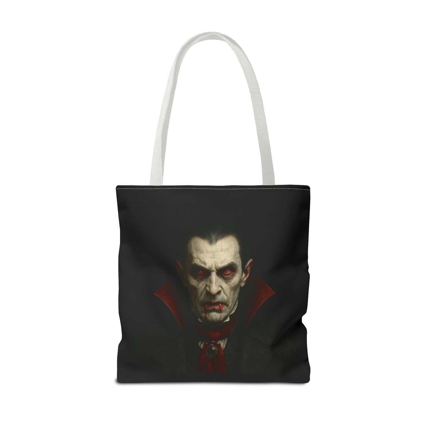 Vampire Haunted Tote Bag, Spooky Shopping Bag, Halloween Accessory, Gothic Style Handbag, Perfect for Halloween Parties, Unisex Tote