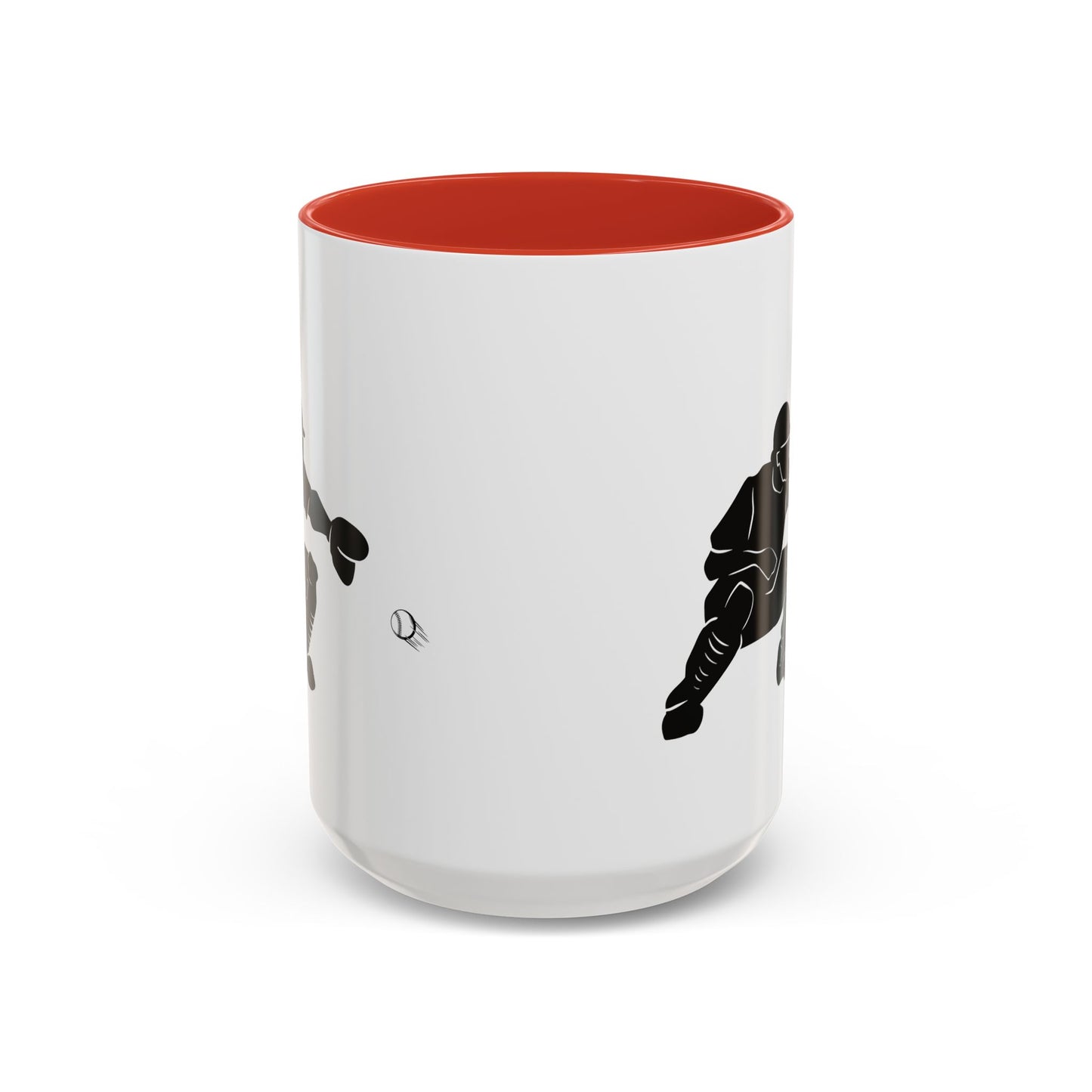 Baseball Catcher Coffee Mug, Sports Gift for Coaches, Black Accent Mug for Fans, Perfect for Birthdays & Celebrations, Unique Cup