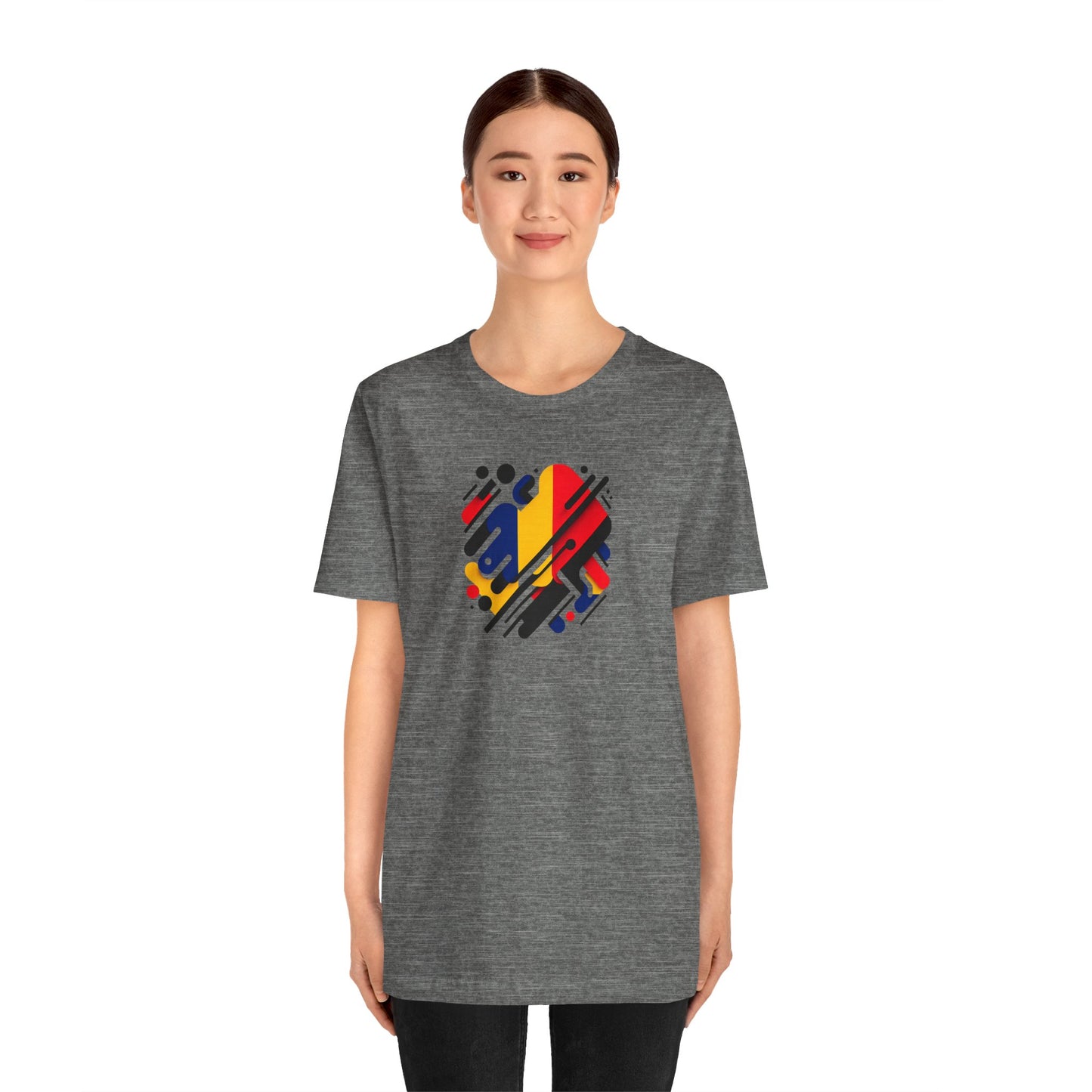 Artistic Heart Unisex Jersey Tee - Vibrant Graphic Tee, Casual Wear, Gift for Art Lovers, Birthday Surprise, Everyday Comfort