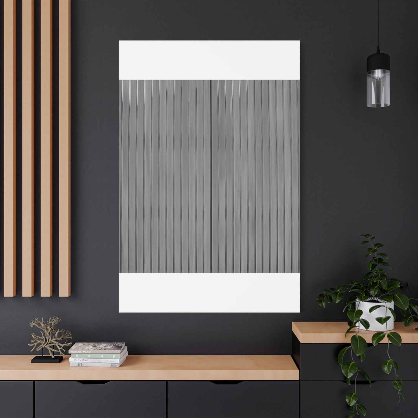 Modern Striped Canvas Art - 1.25" Stretched Wall Decor