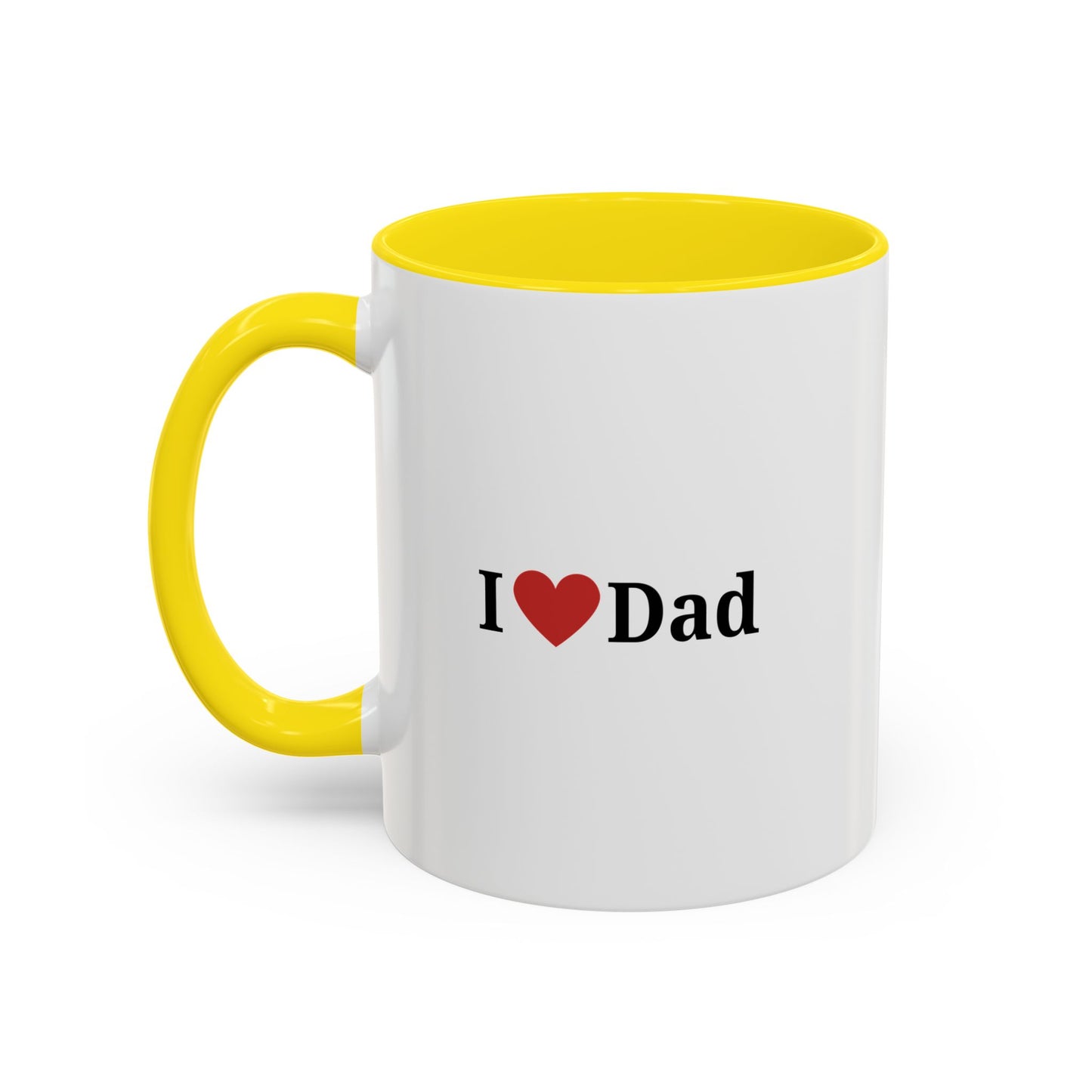 I Love Dad Accent Coffee Mug - Perfect Gift for Father's Day & Birthdays