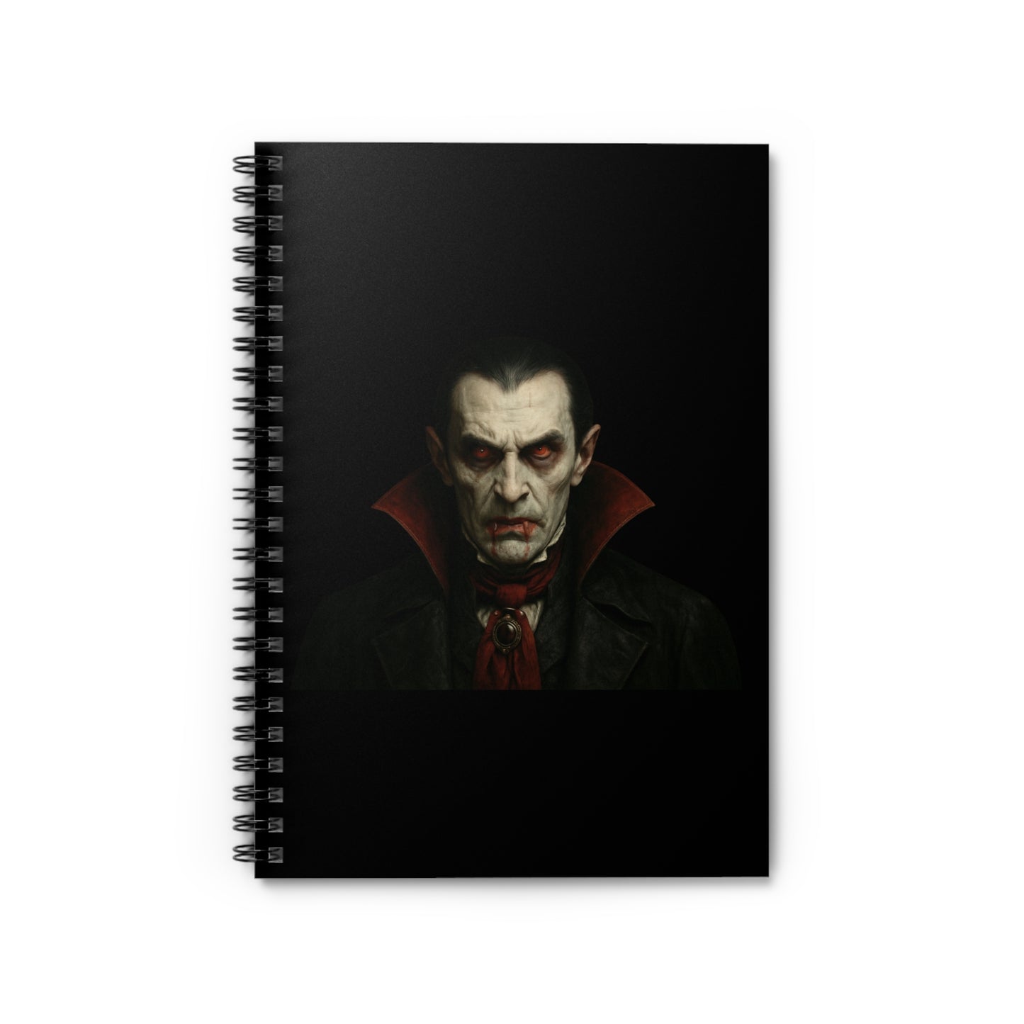 Vampire-Themed Spiral Notebook - Perfect for Writing and Sketching, Halloween Decor, Gift for Horror Fans, Journaling, School Essentials