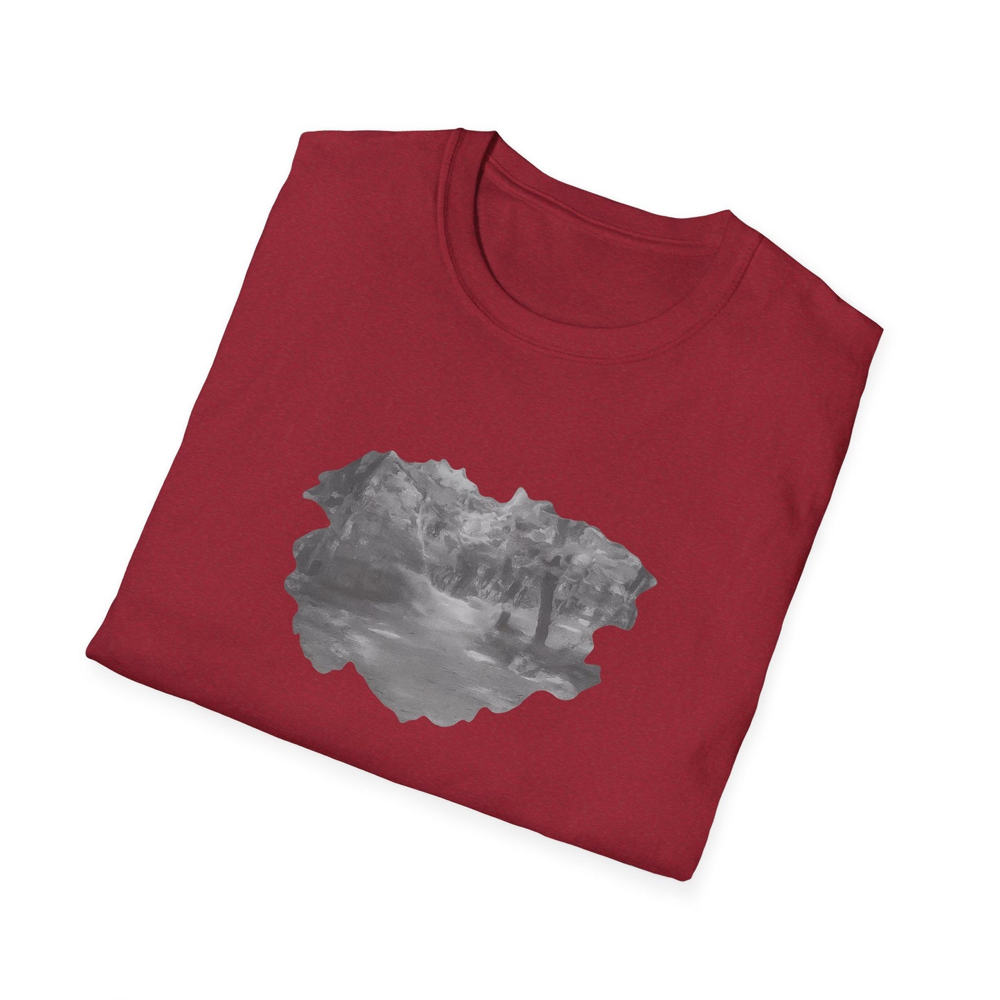 Serene Nature Landscape T-Shirt - Comfortable Unisex Tee, Outdoor Adventures, Nature Lover Gift, Casual Wear, Stylish Spring Top