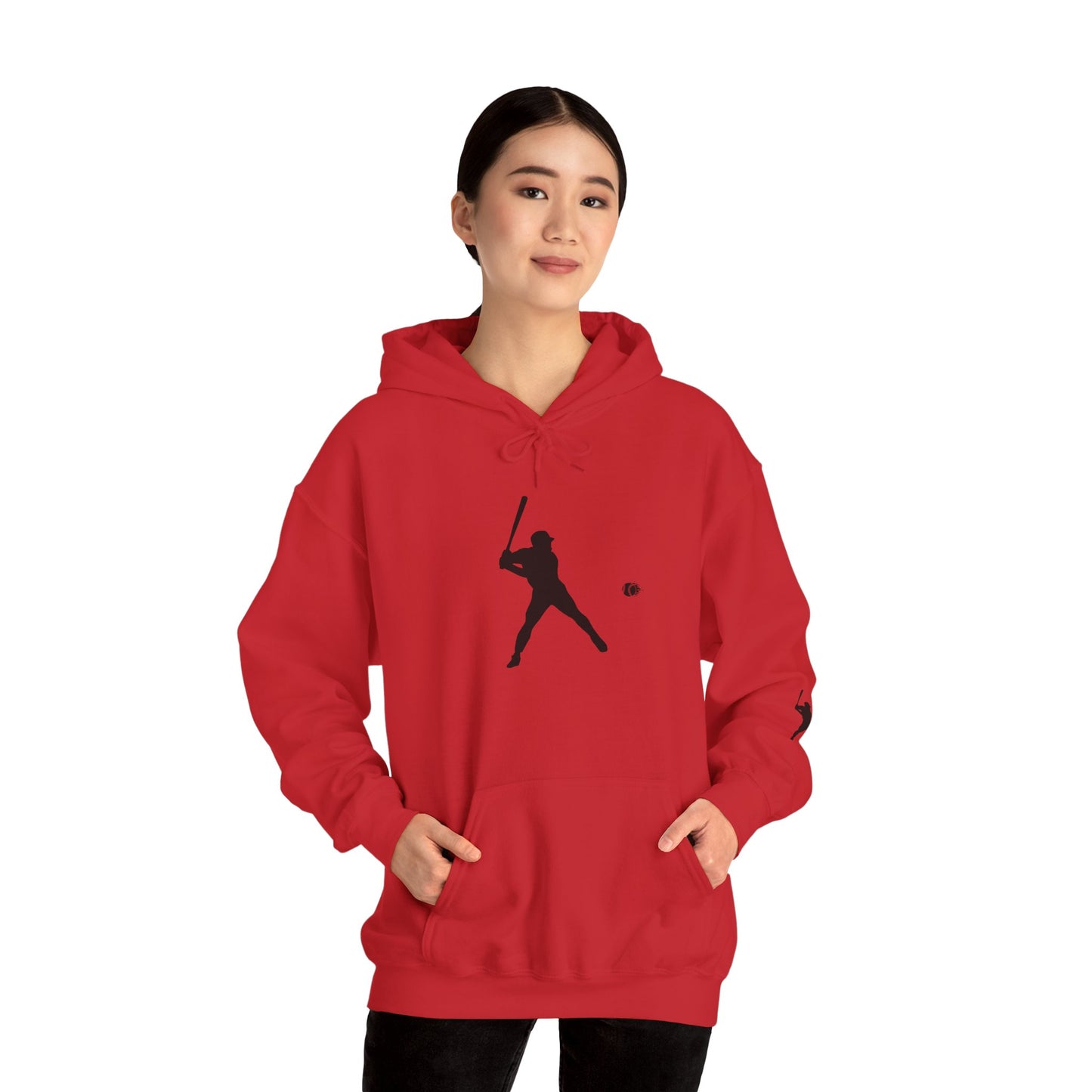 Baseball Themed Unisex Hoodie, Streetwear, Sports Fan Sweatshirt, Gift for Athletes, Casual Wear, Fall Fashion