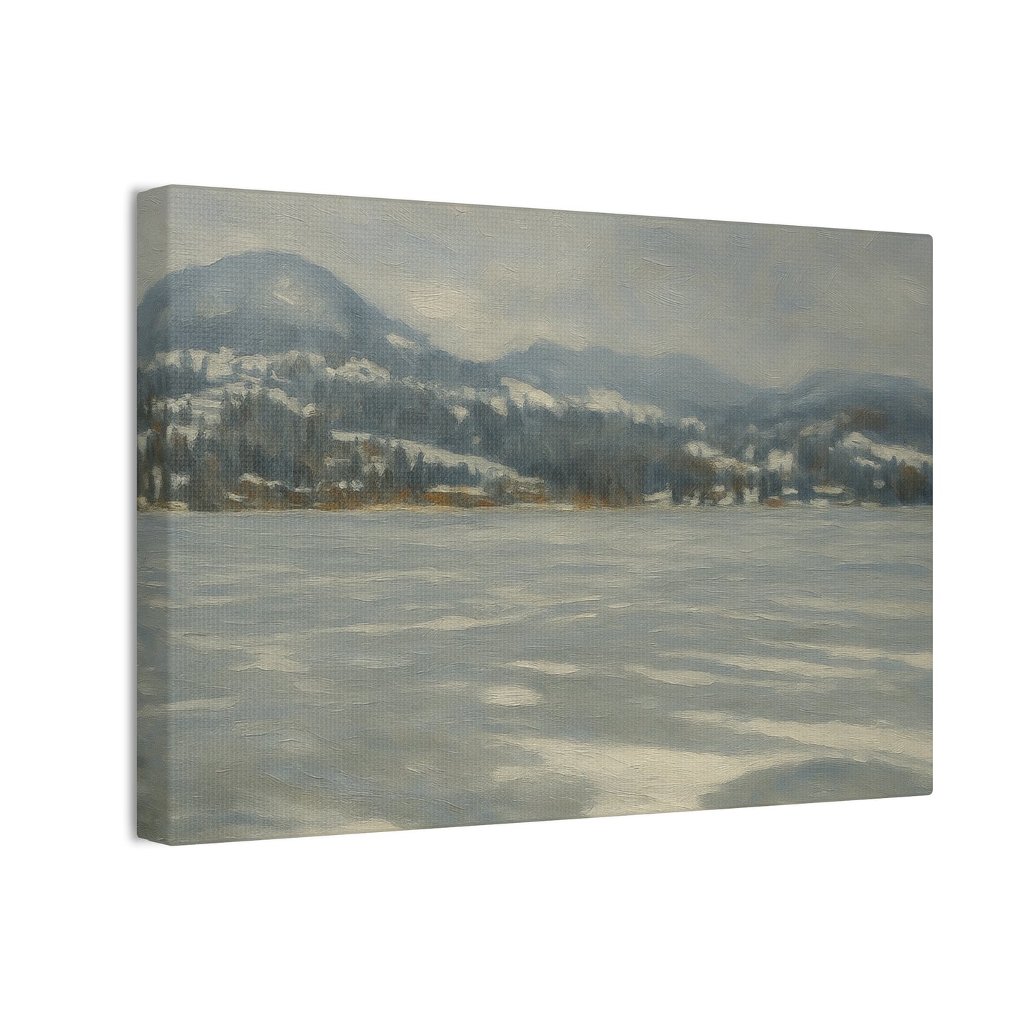 Serene Winter Landscape Canvas
