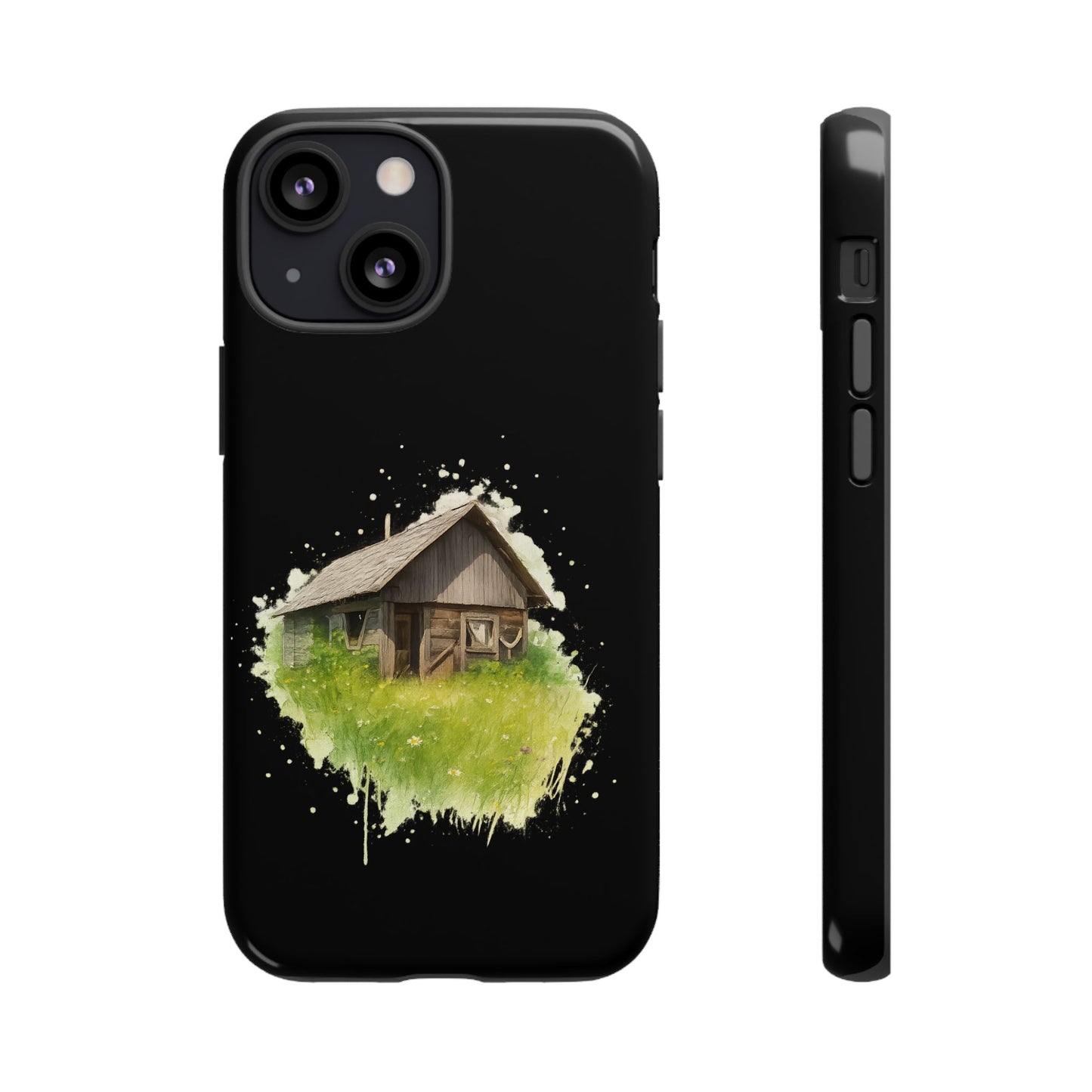 Rustic Farmhouse Phone Case, Cute Cottage Design, Tough Cases for Nature Lovers, Eco-Friendly Gift, Customizable Tech Accessories
